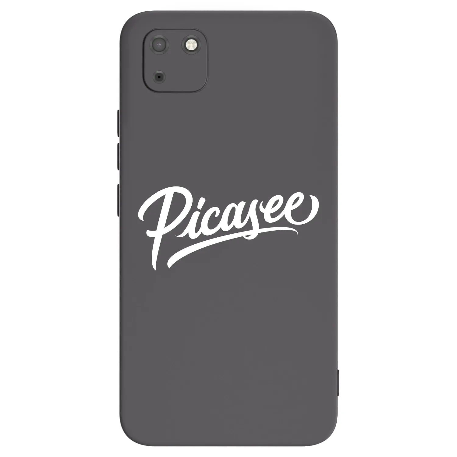 Picasee silikonowe czarne etui na Huawei Y5P - Picasee - old logo - white