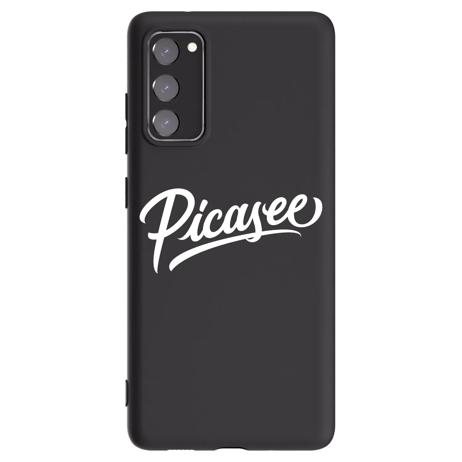 Picasee silikonowe czarne etui na Samsung Galaxy S20 FE - Picasee - old logo - white