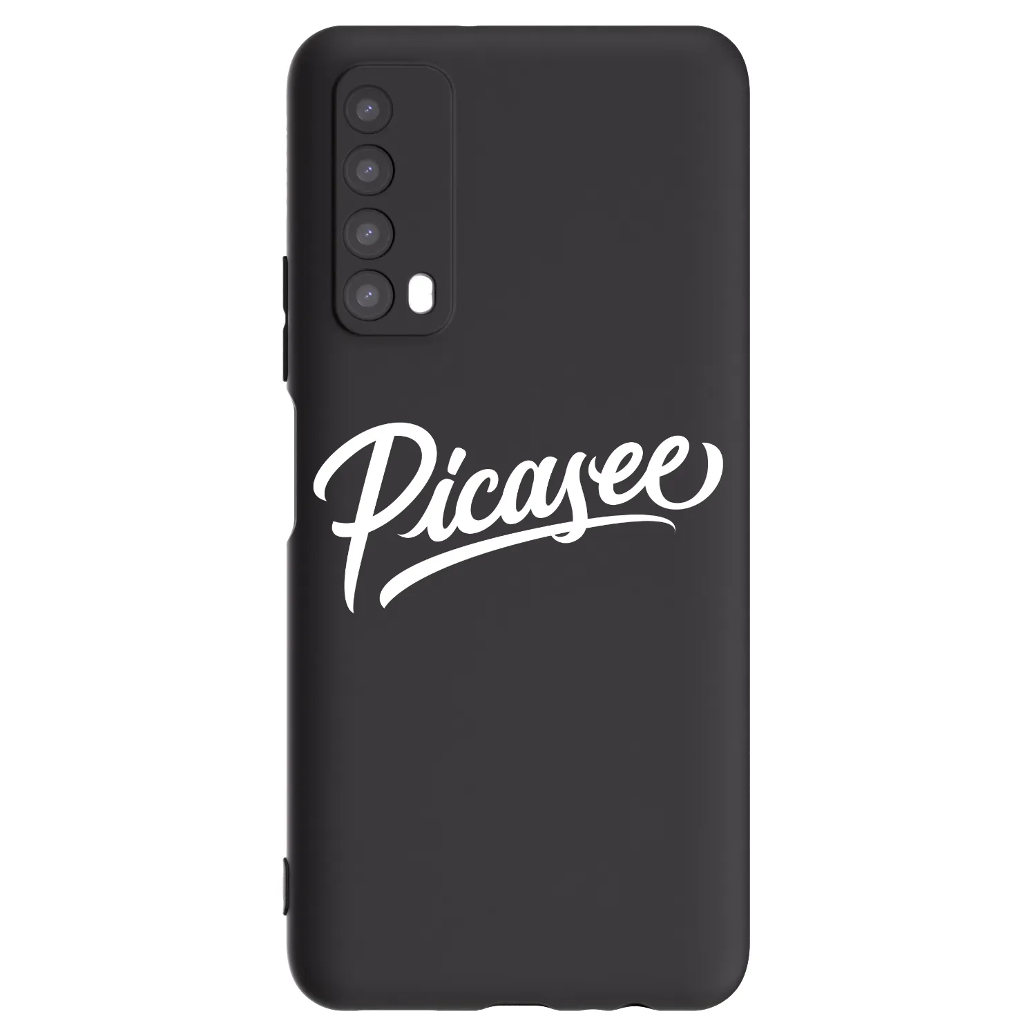Picasee silikonowe czarne etui na Huawei P Smart 2021 - Picasee - old logo - white