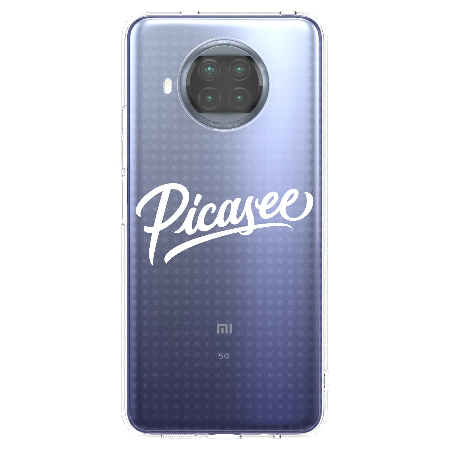 Picasee silikonowe przeźroczyste etui na Xiaomi Mi 10T Lite - Picasee - old logo - white