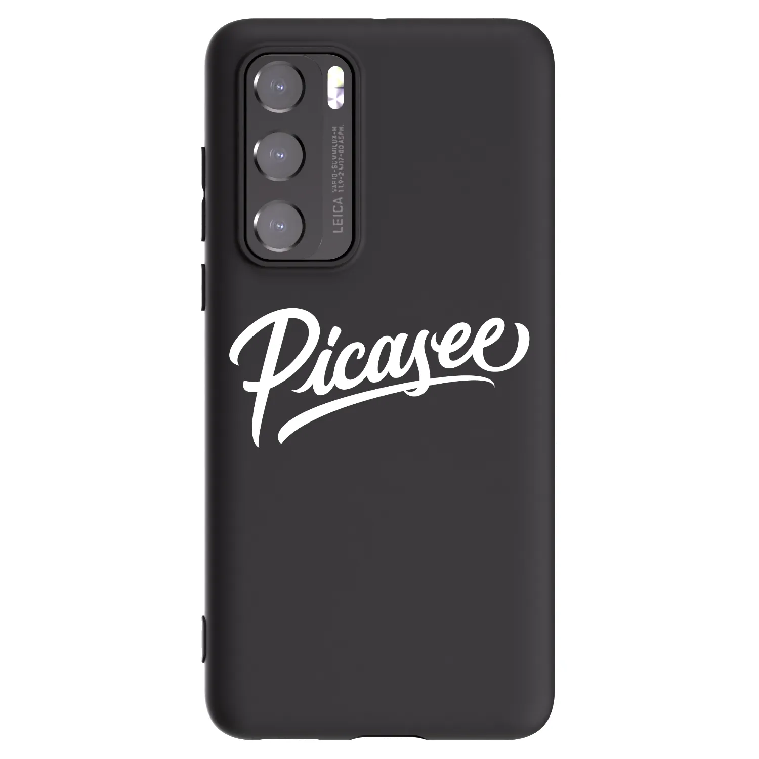 Picasee silikonowe czarne etui na Huawei P40 - Picasee - old logo - white