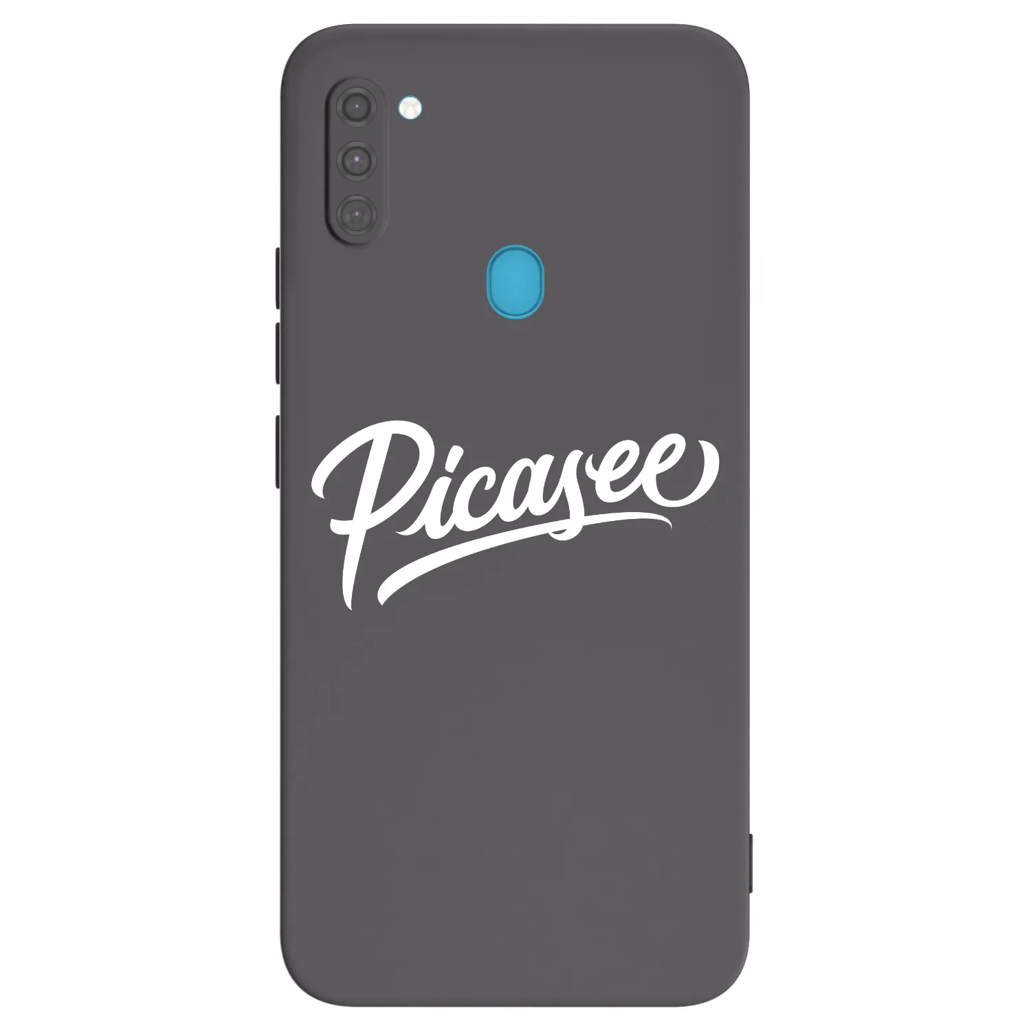 Picasee silikonowe czarne etui na Samsung Galaxy M11 - Picasee - old logo - white