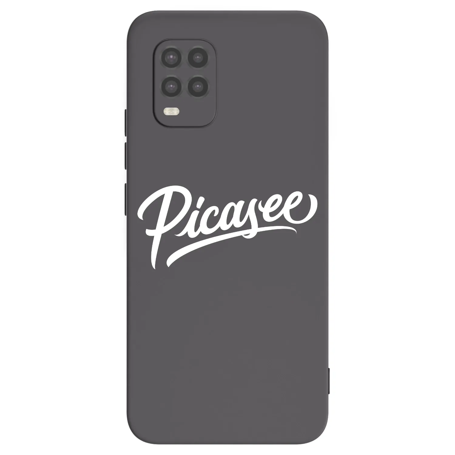 Picasee silikonowe czarne etui na Xiaomi Mi 10 Lite - Picasee - old logo - white