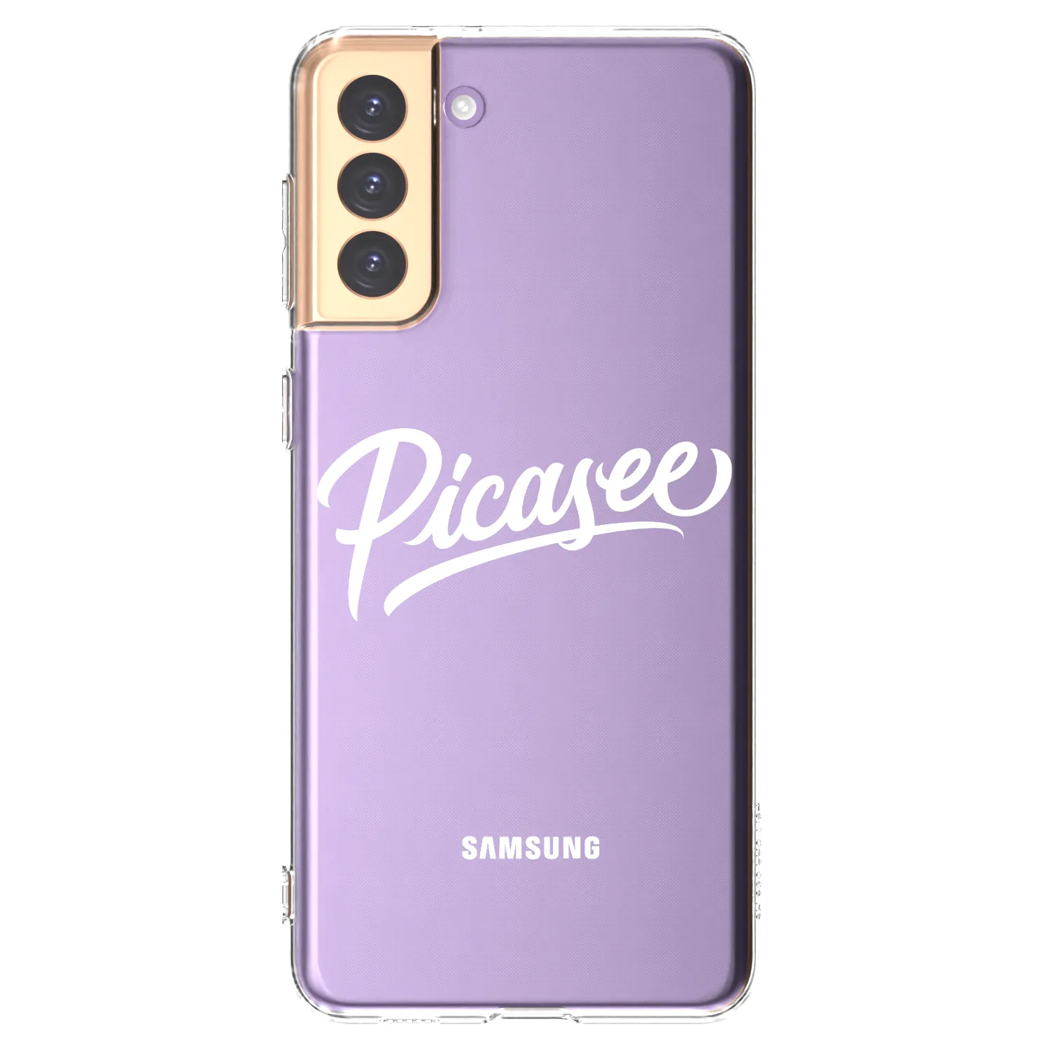 Picasee silikonowe przeźroczyste etui na Samsung Galaxy S21+ 5G G996F - Picasee - old logo - white