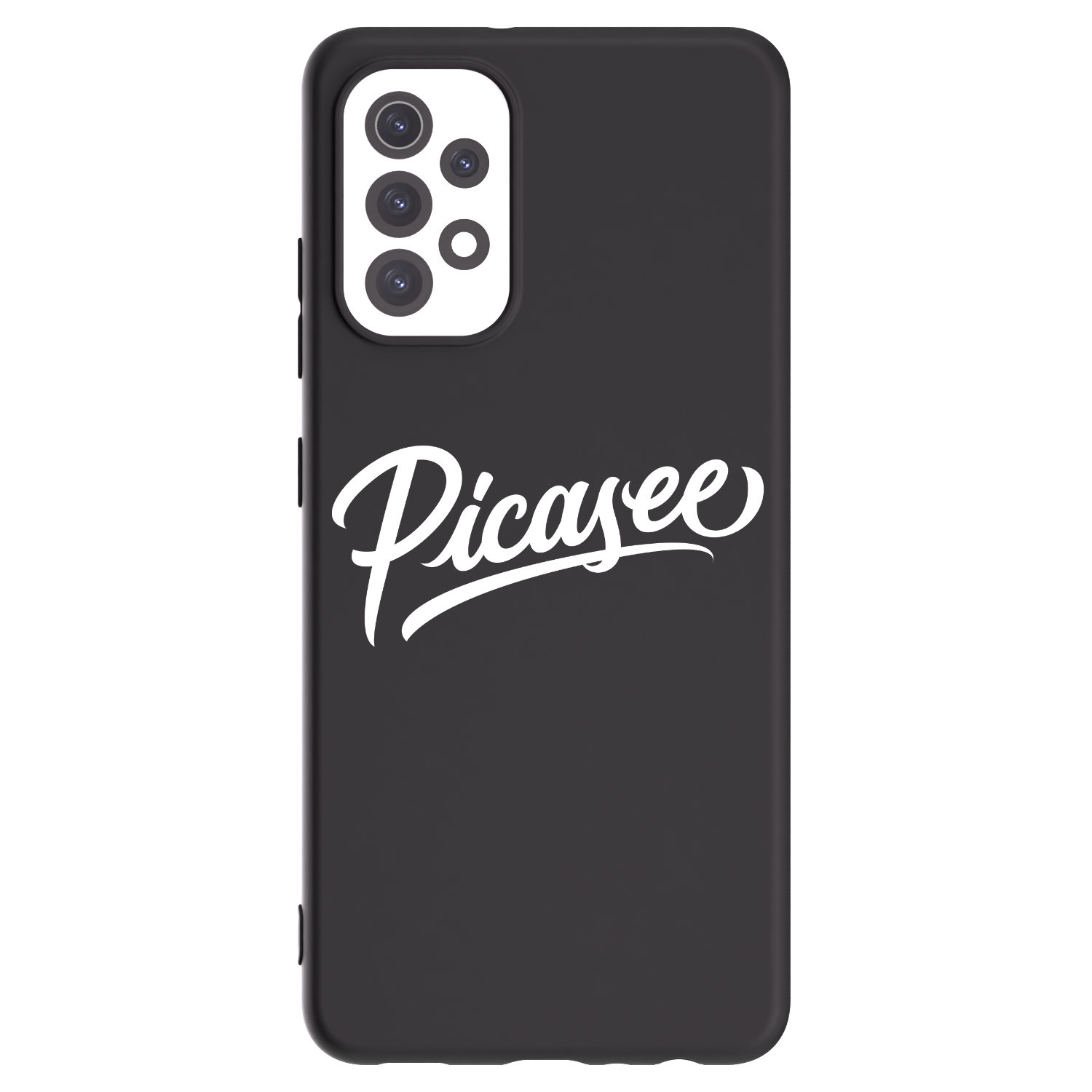Picasee silikonowe czarne etui na Samsung Galaxy A32 5G A326B - Picasee - old logo - white