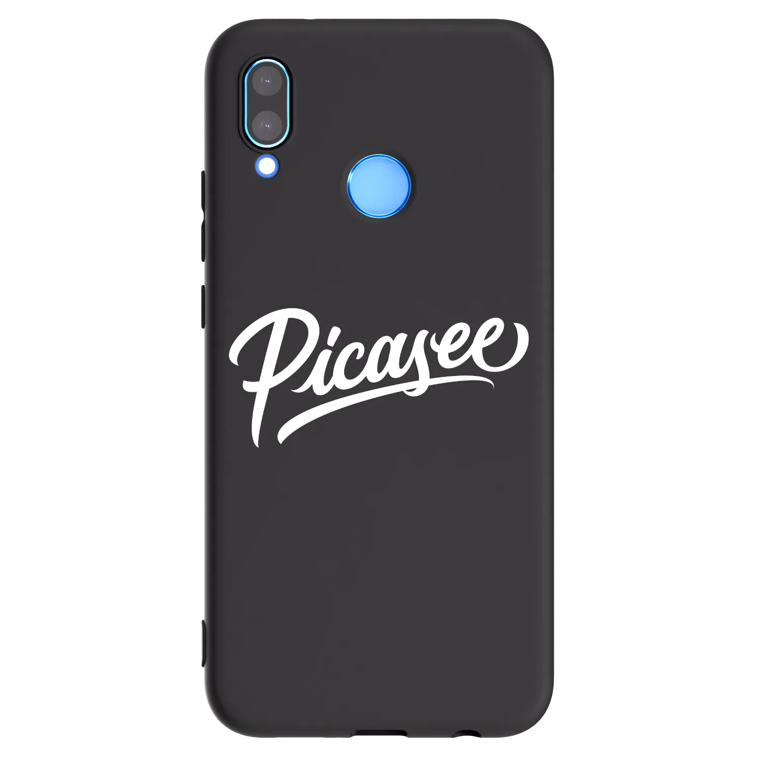Picasee silikonowe czarne etui na Huawei P20 Lite - Picasee - old logo - white