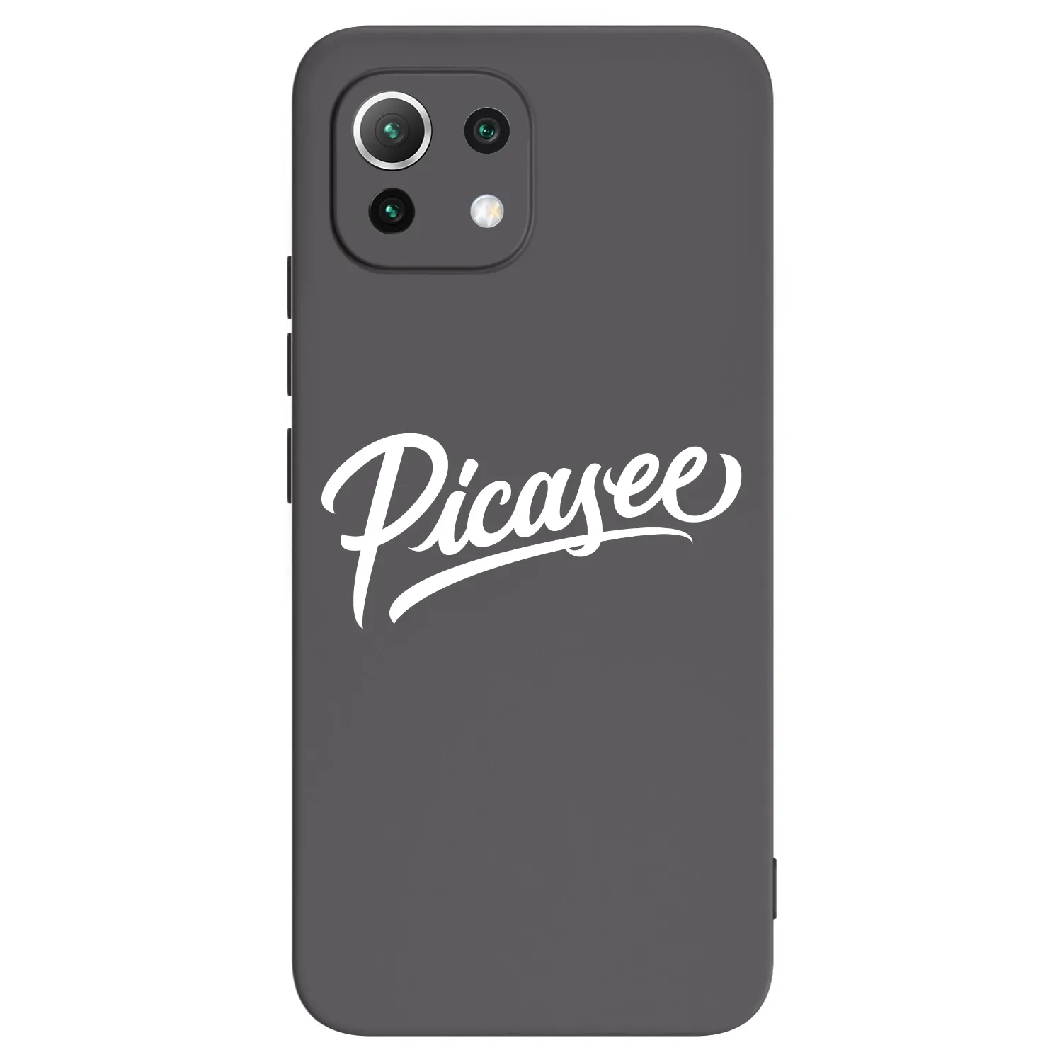 Picasee silikonowe czarne etui na Xiaomi Mi 11 Lite - Picasee - old logo - white