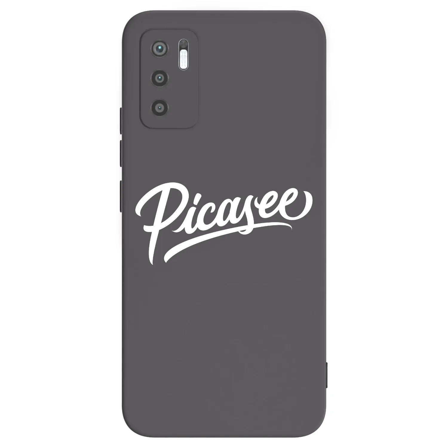 Picasee silikonowe czarne etui na Xiaomi Redmi Note 10 5G - Picasee - old logo - white