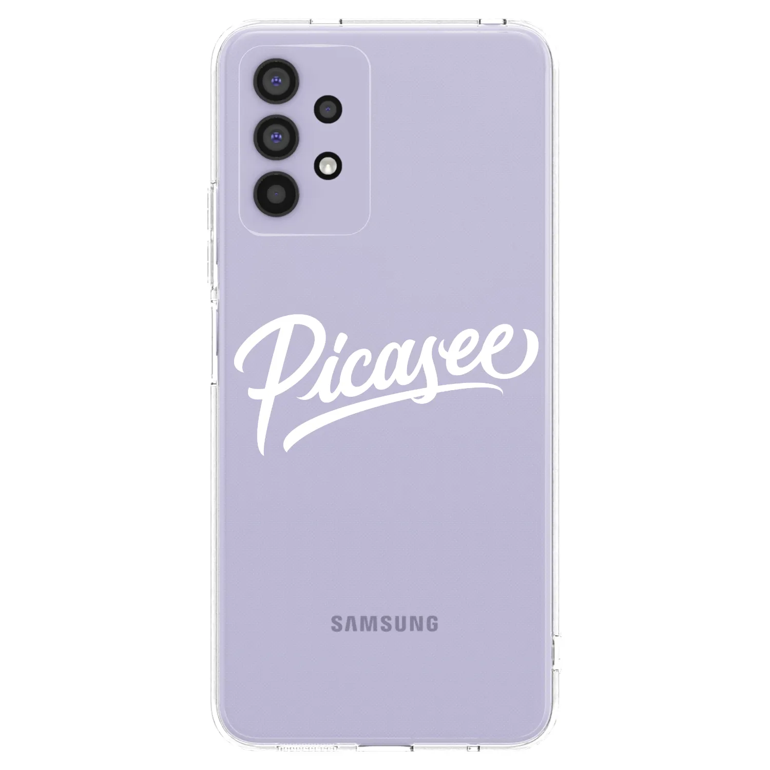 Picasee silikonowe przeźroczyste etui na Samsung Galaxy A32 4G SM-A325F - Picasee - old logo - white