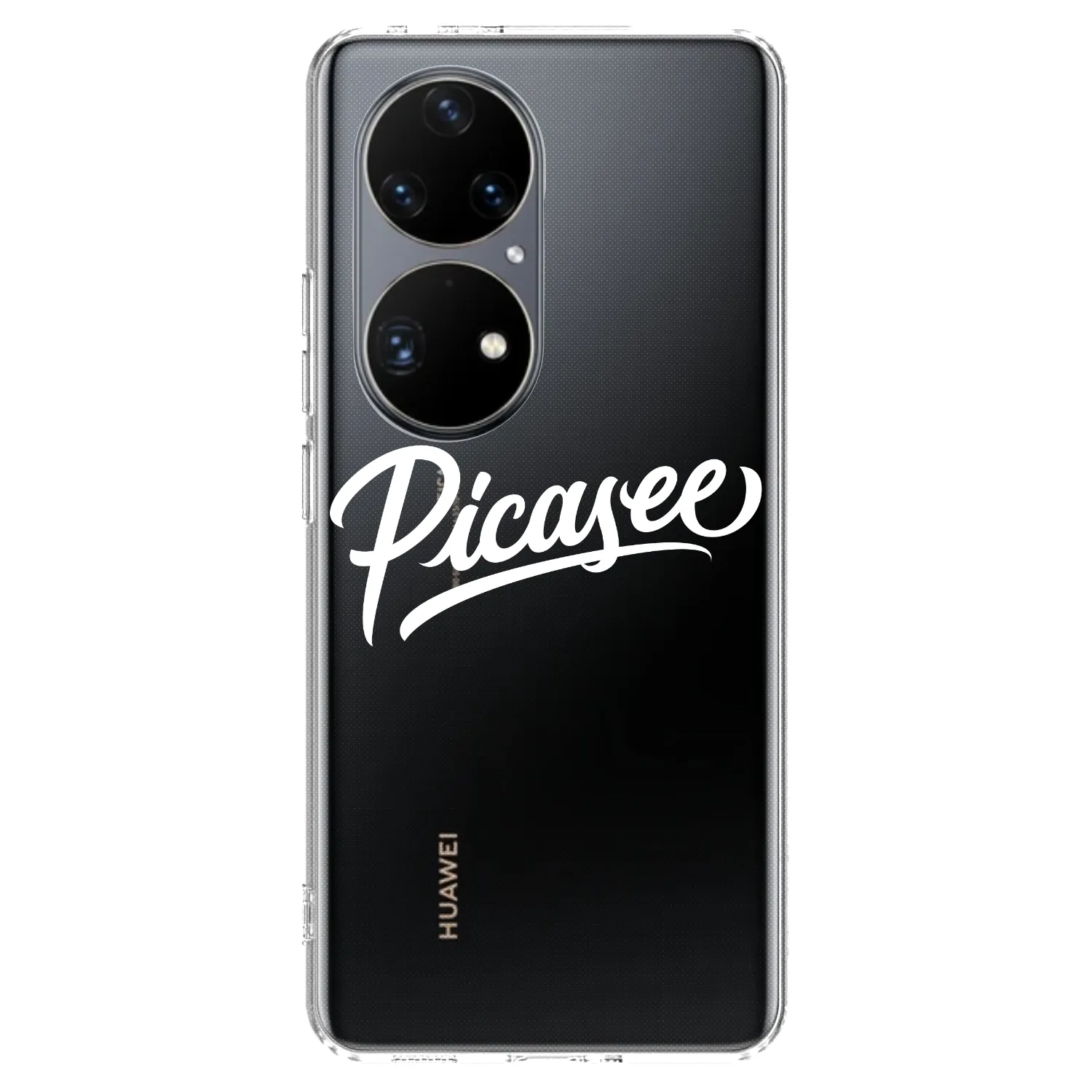Picasee silikonowe przeźroczyste etui na Huawei P50 - Picasee - old logo - white