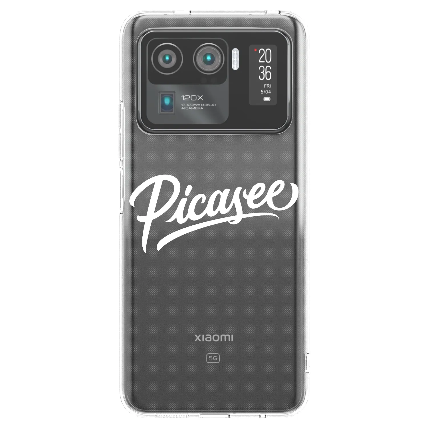 Picasee silikonowe przeźroczyste etui na Xiaomi Mi 11 Ultra - Picasee - old logo - white