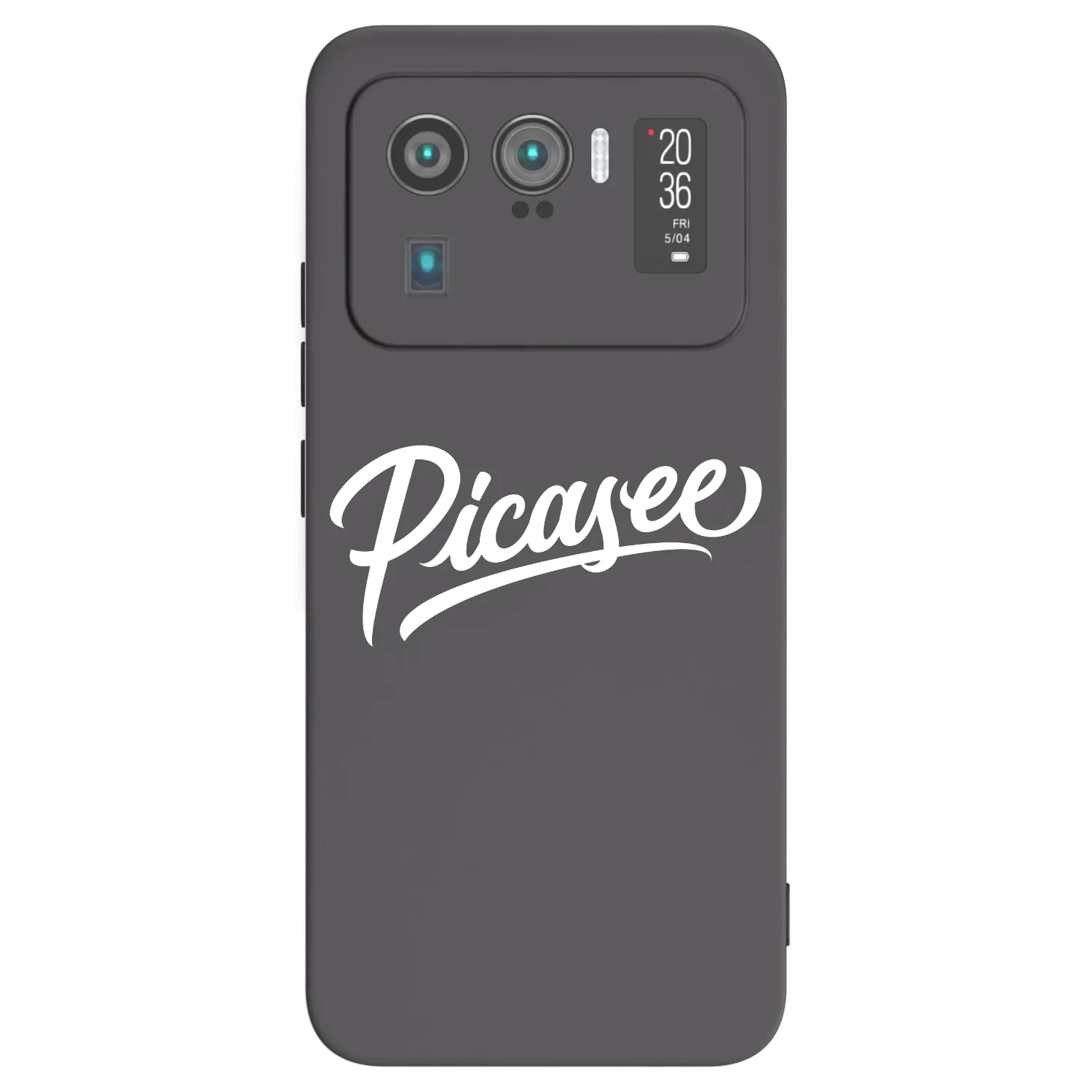 Picasee silikonowe czarne etui na Xiaomi Mi 11 Ultra - Picasee - old logo - white