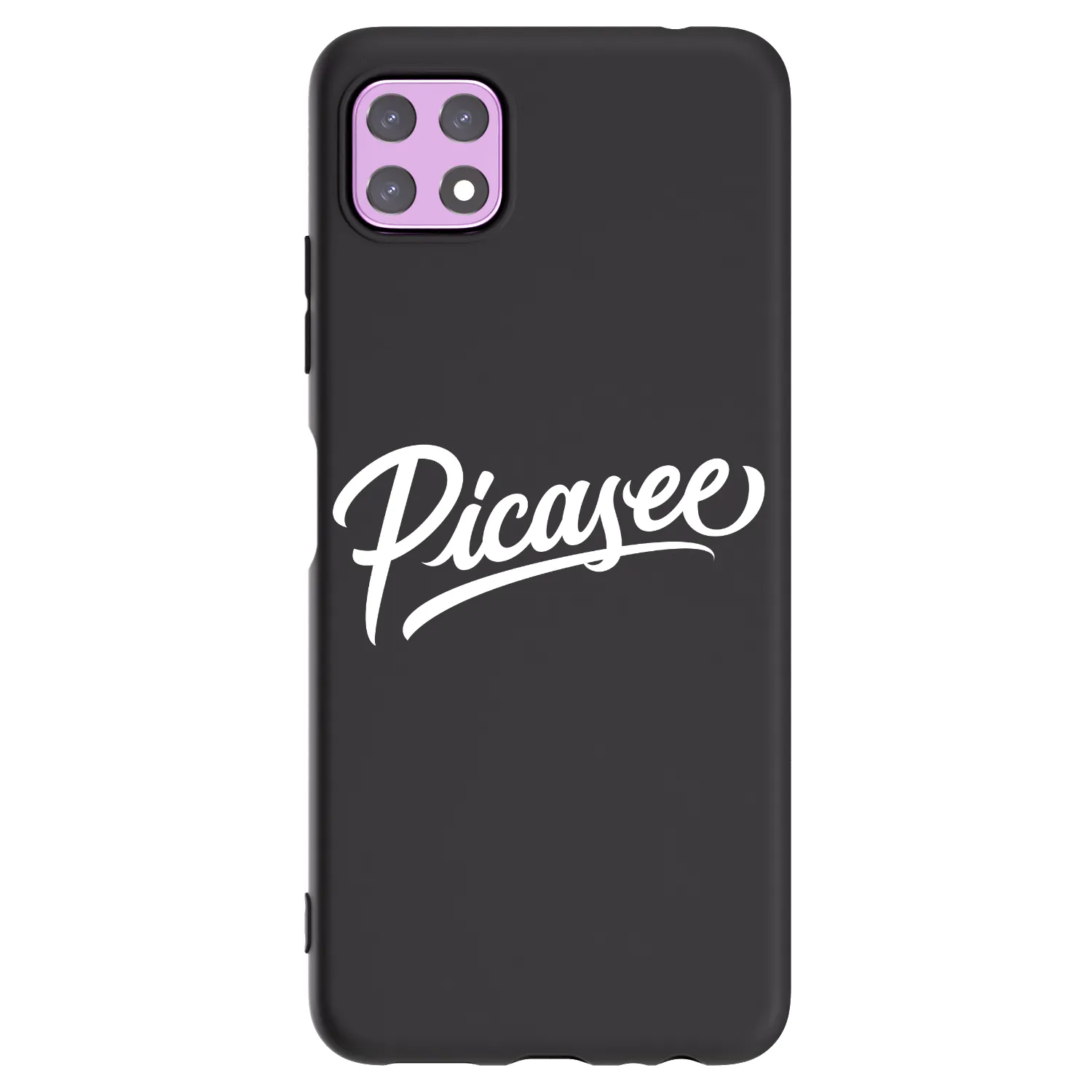 Picasee silikonowe czarne etui na Samsung Galaxy A22 A226B 5G - Picasee - old logo - white
