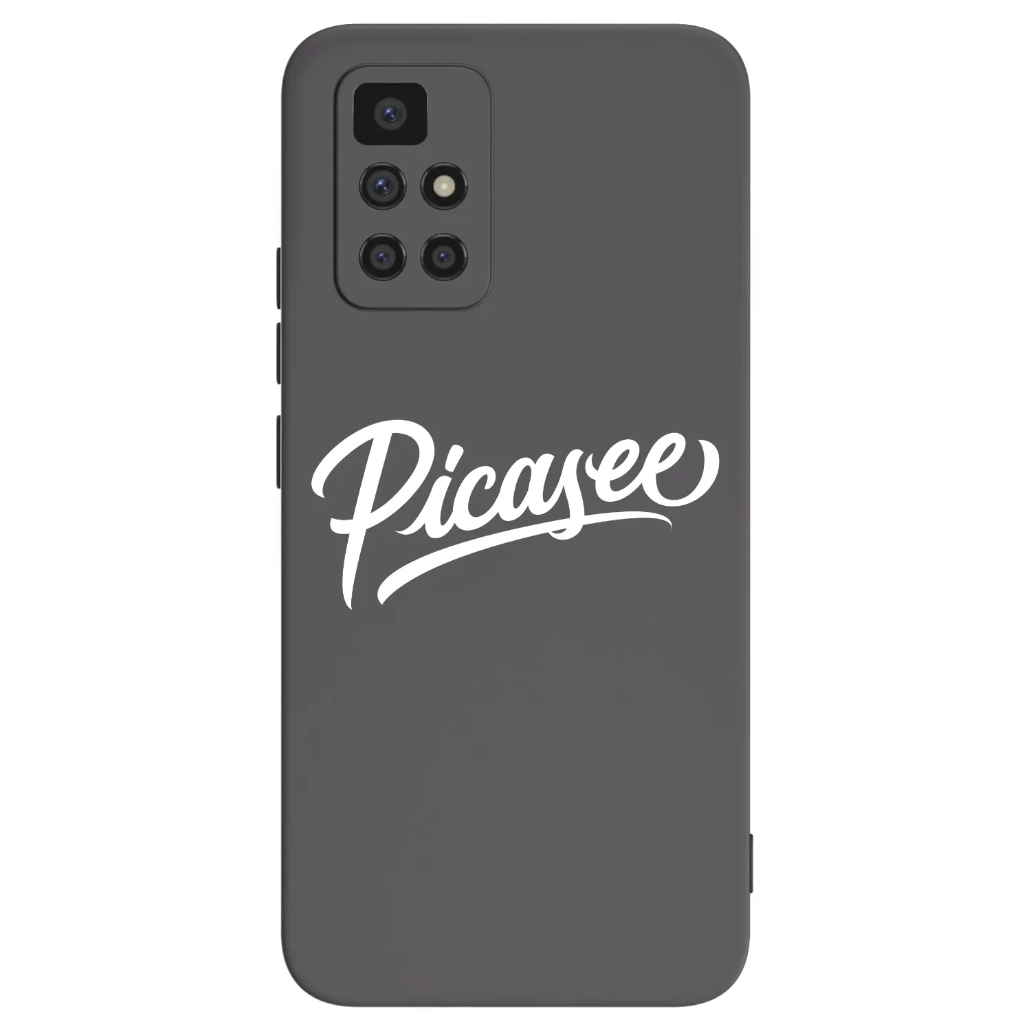 Picasee silikonowe czarne etui na Xiaomi Redmi 10 - Picasee - old logo - white