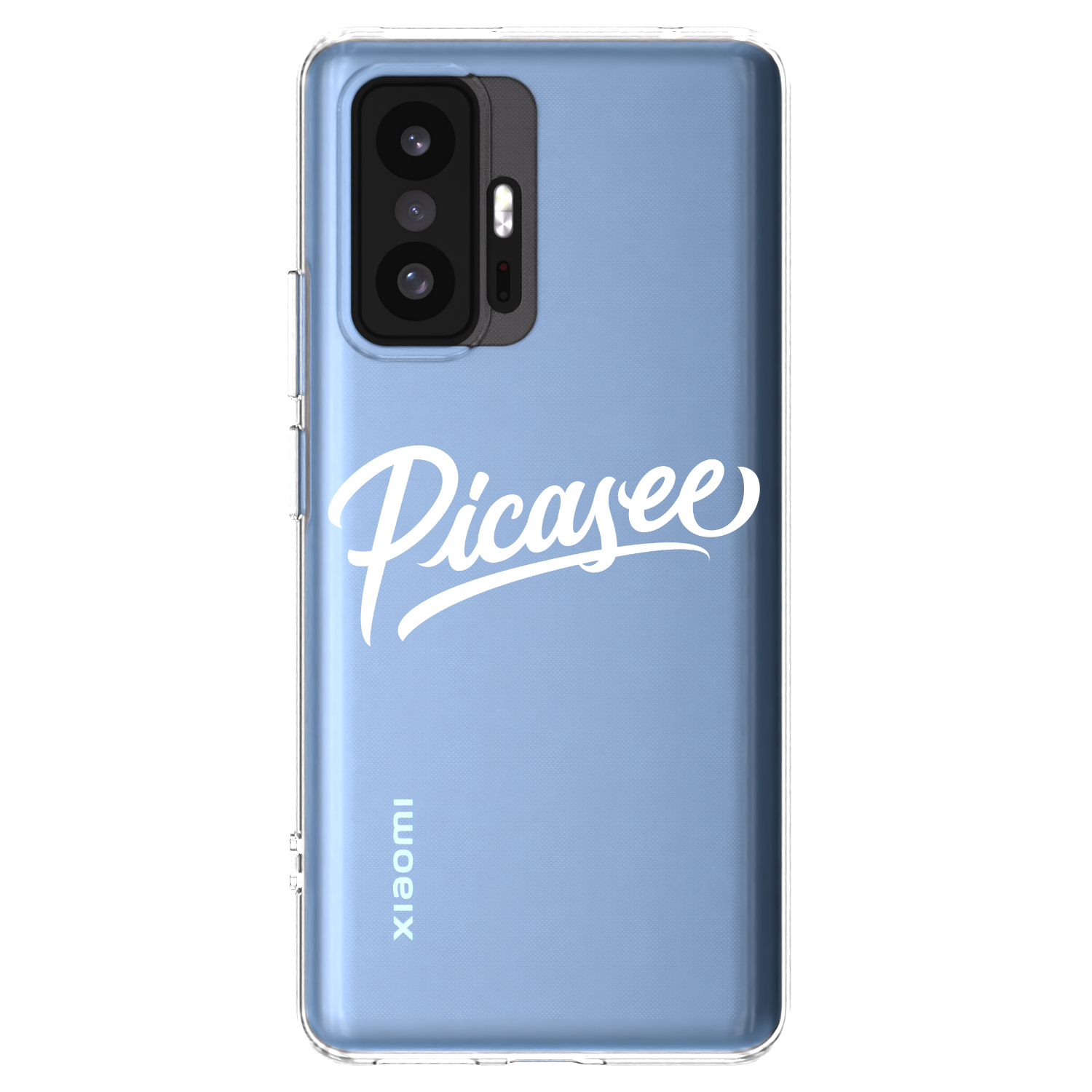 Picasee silikonowe przeźroczyste etui na Xiaomi 11T Pro - Picasee - old logo - white