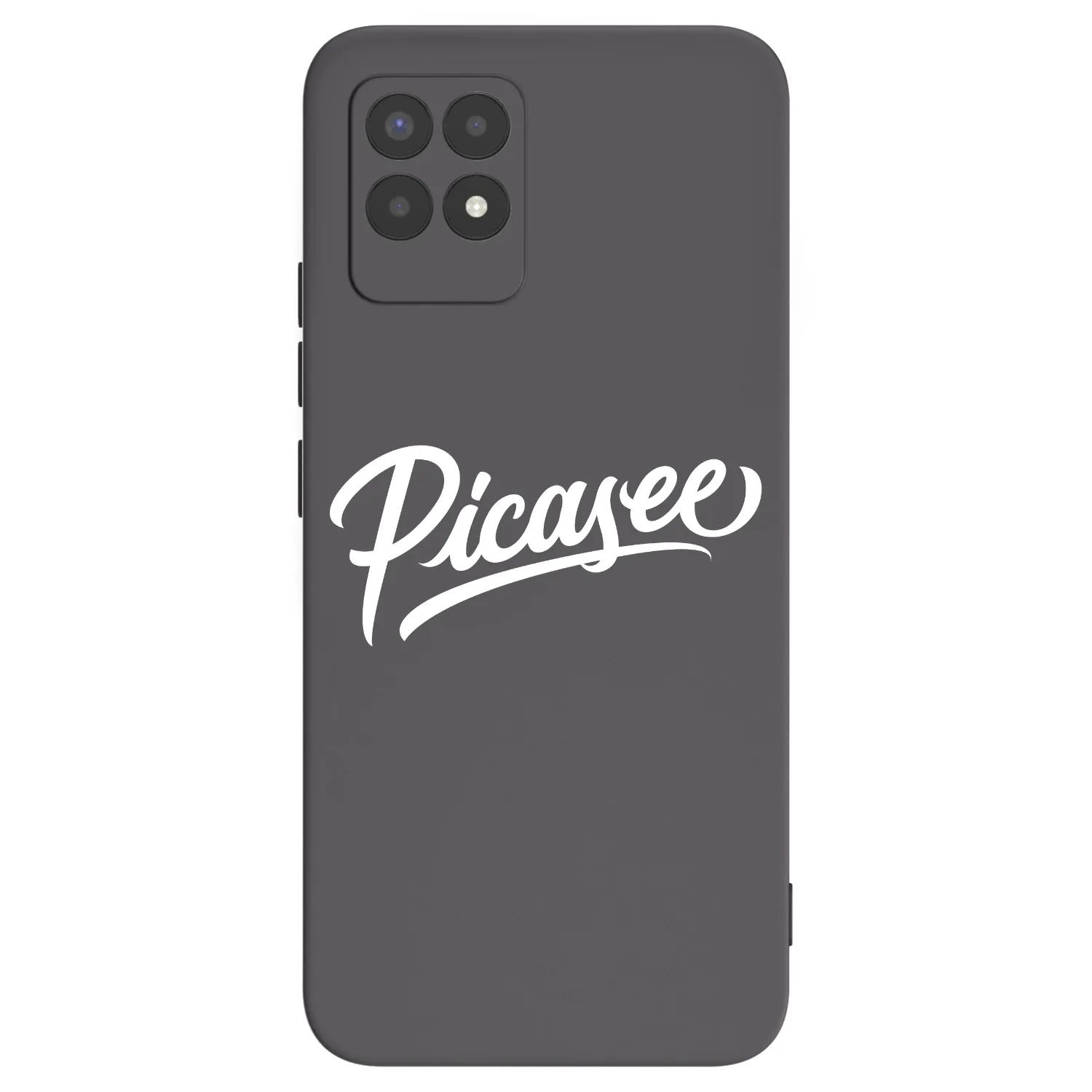 Picasee silikonowe czarne etui na Realme 8i - Picasee - old logo - white