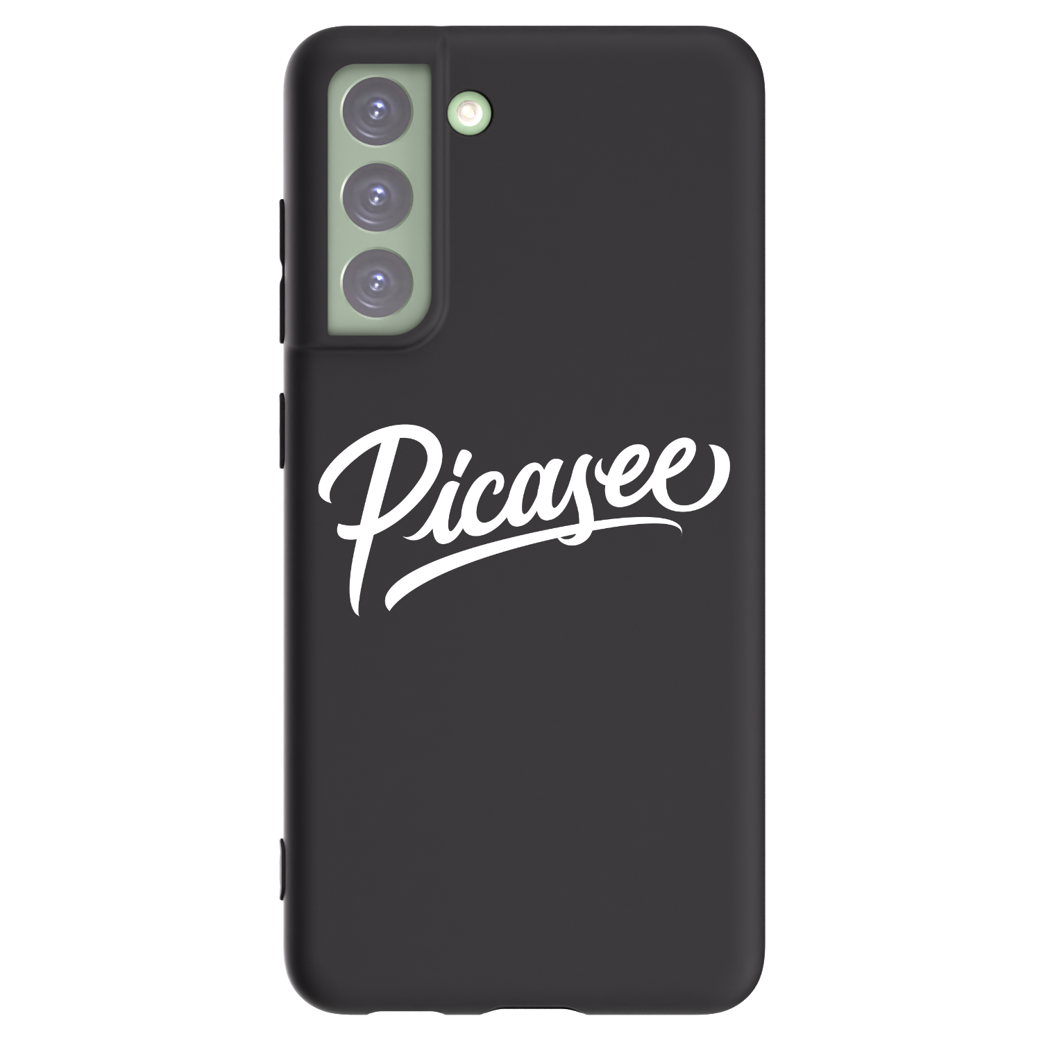 Picasee silikonowe czarne etui na Samsung Galaxy S21 FE 5G - Picasee - old logo - white