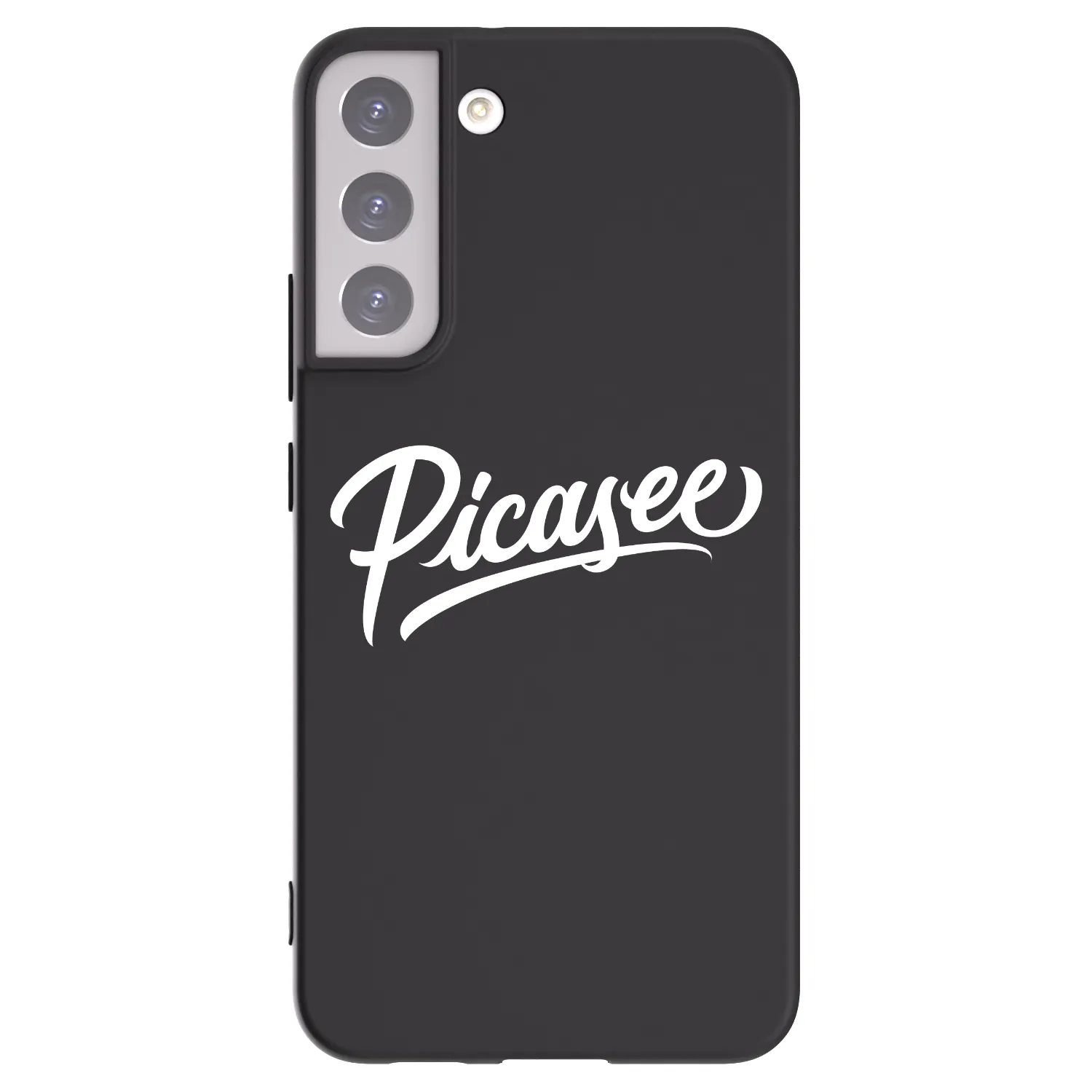 Picasee silikonowe czarne etui na Samsung Galaxy S22+ 5G - Picasee - old logo - white