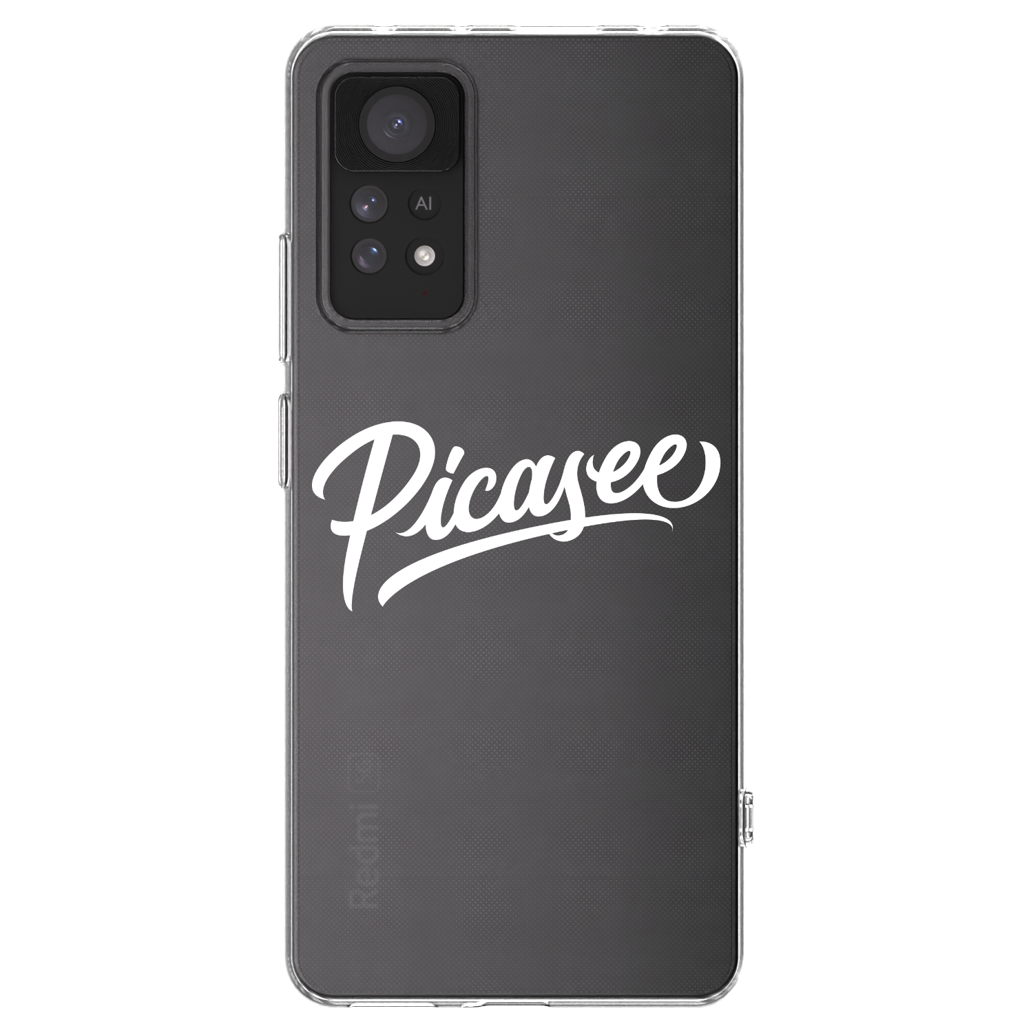 Picasee silikonowe przeźroczyste etui na Xiaomi Redmi Note 11 Pro 5G - Picasee - old logo - white