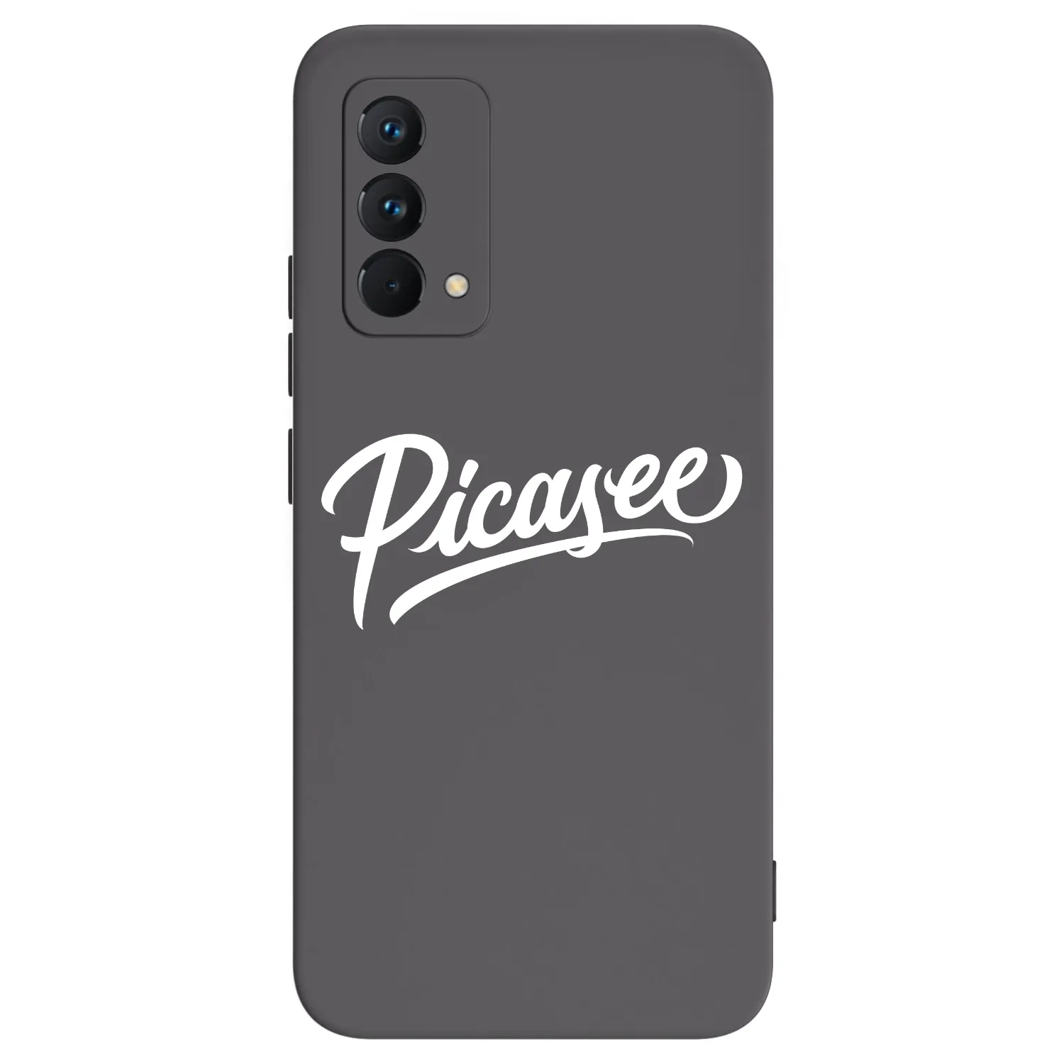 Picasee silikonowe czarne etui na Realme GT Master Edition 5G - Picasee - old logo - white