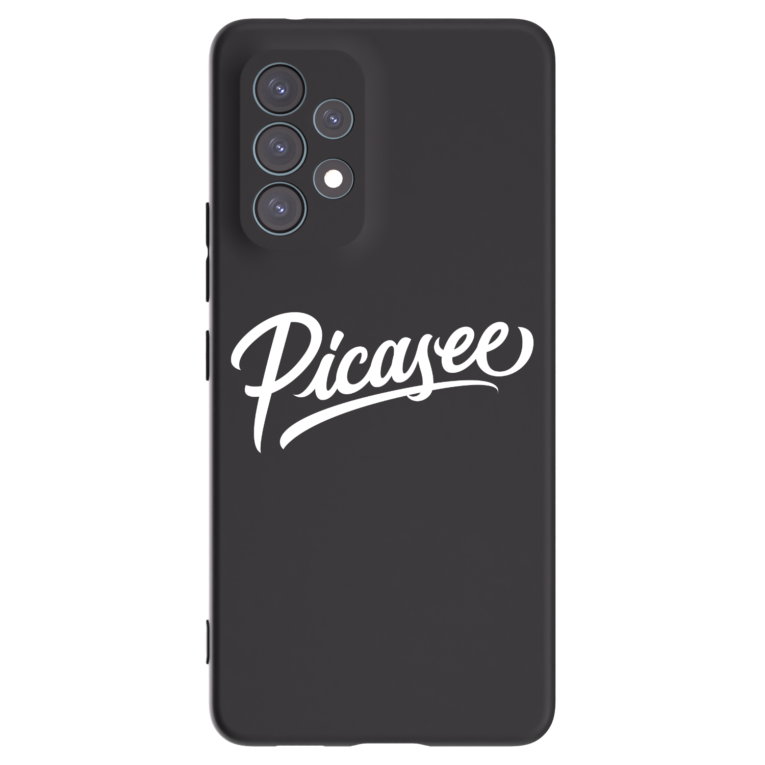Picasee silikonowe czarne etui na Samsung Galaxy A53 5G A536 - Picasee - old logo - white