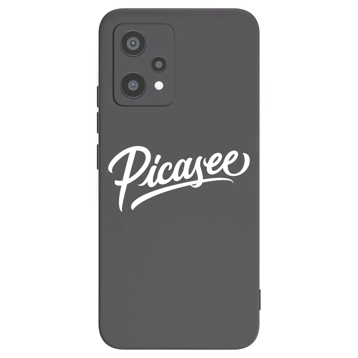 Picasee silikonowe czarne etui na Realme 9 Pro 5G - Picasee - old logo - white