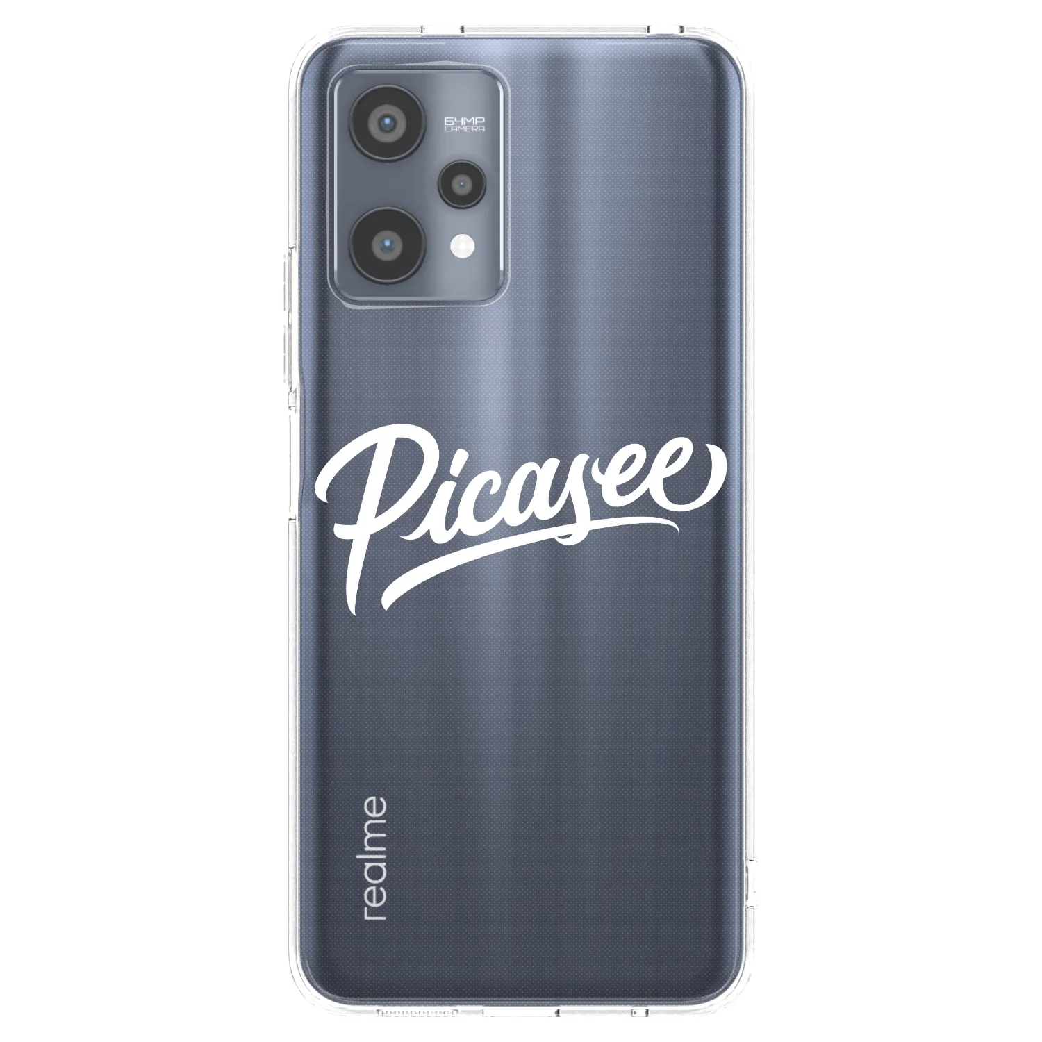 Picasee silikonowe przeźroczyste etui na Realme 9 Pro 5G - Picasee - old logo - white