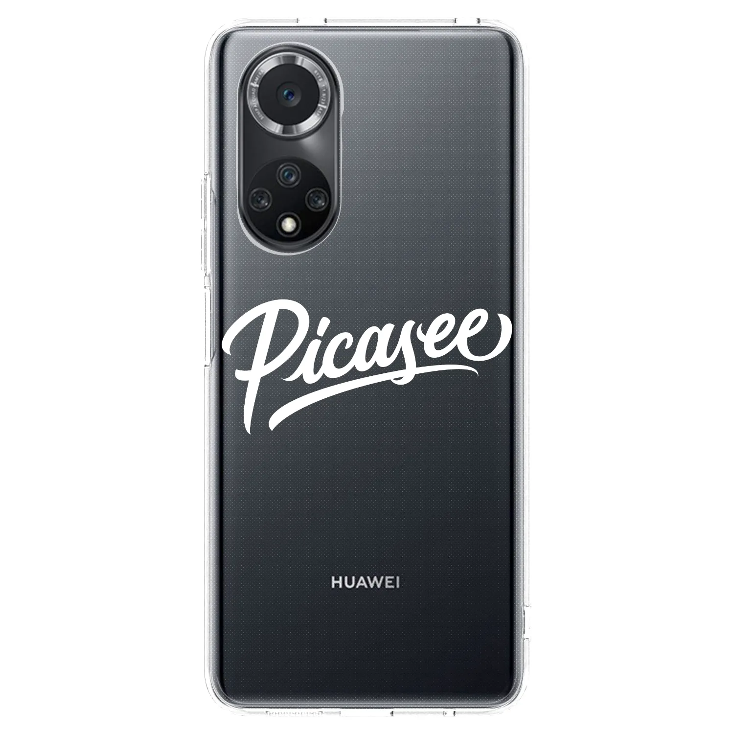 Picasee silikonowe przeźroczyste etui na Huawei Nova 9 SE - Picasee - old logo - white
