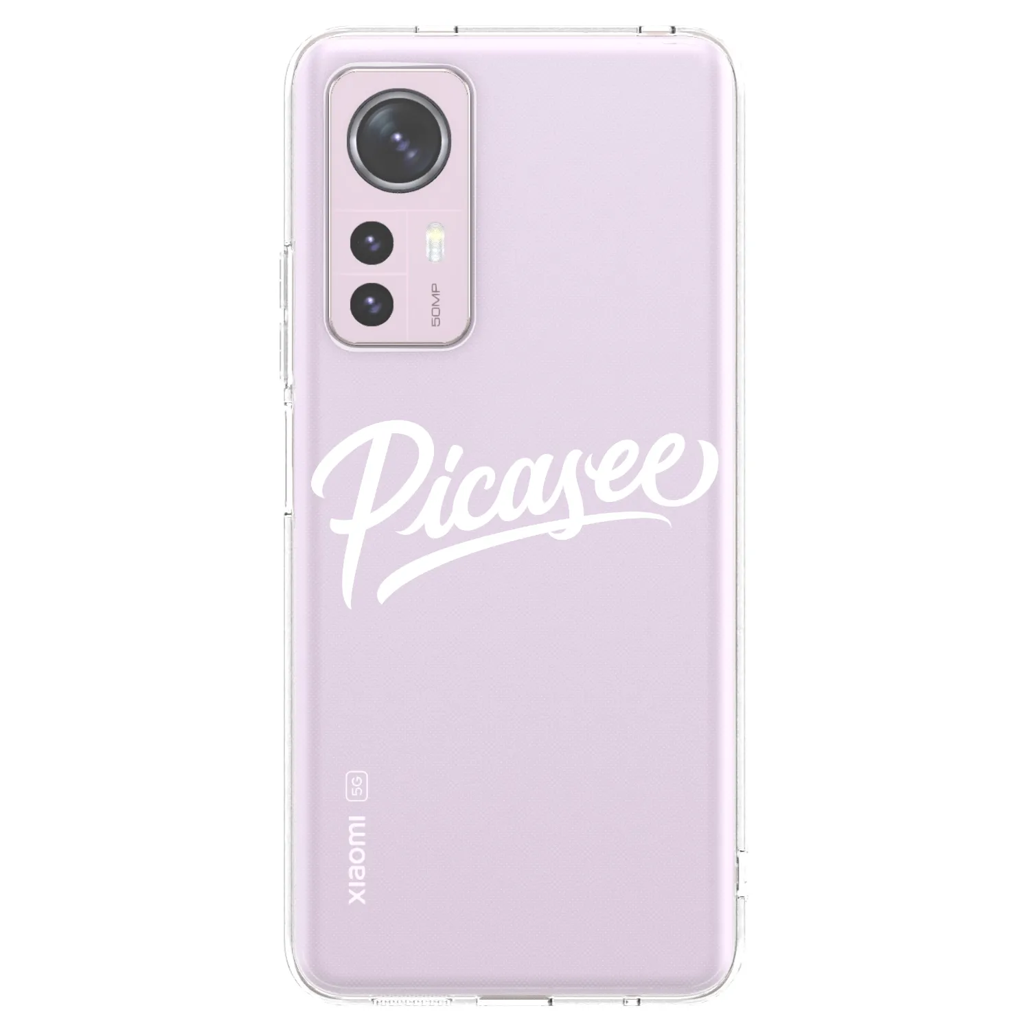 Picasee silikonowe przeźroczyste etui na Xiaomi 12 - Picasee - old logo - white
