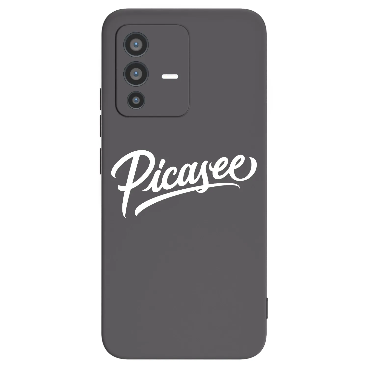 Picasee silikonowe czarne etui na Vivo V23 5G - Picasee - old logo - white