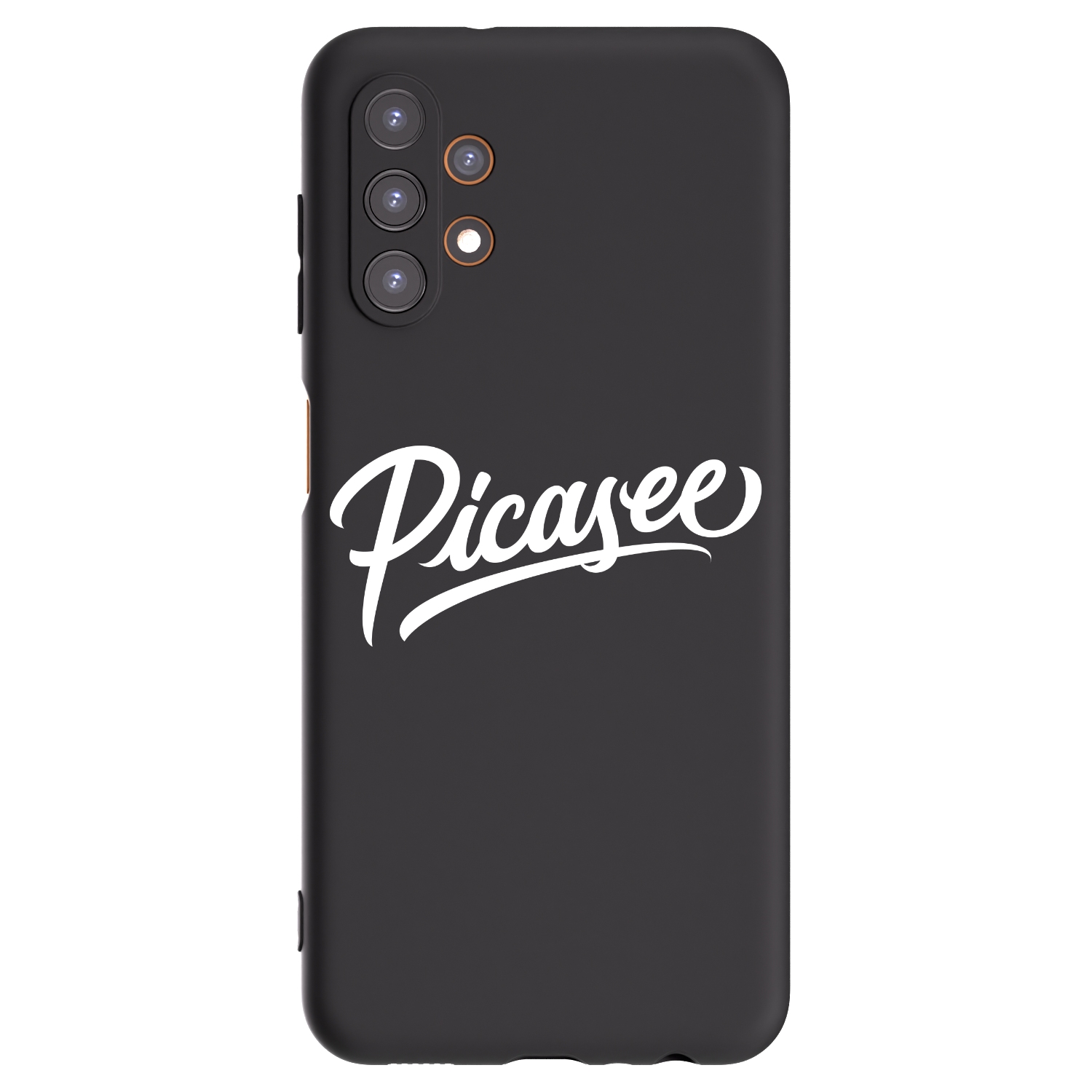 Picasee silikonowe czarne etui na Samsung Galaxy A13 4G A135 - Picasee - old logo - white