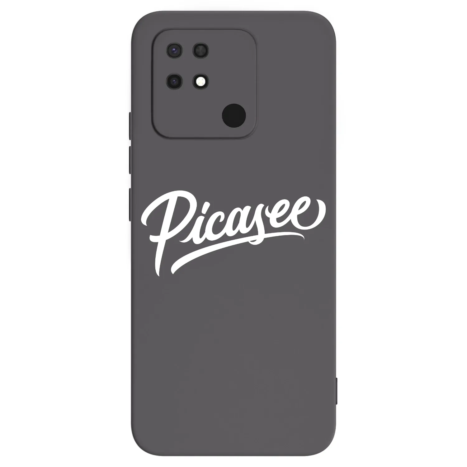 Picasee silikonowe czarne etui na Xiaomi Redmi 10C - Picasee - old logo - white