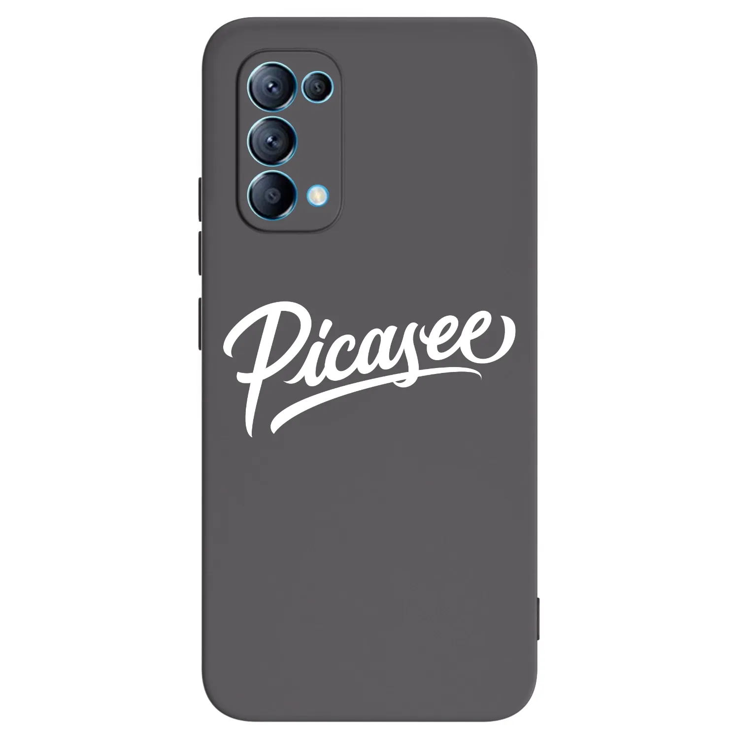Picasee silikonowe czarne etui na OPPO Reno 5 5G - Picasee - old logo - white