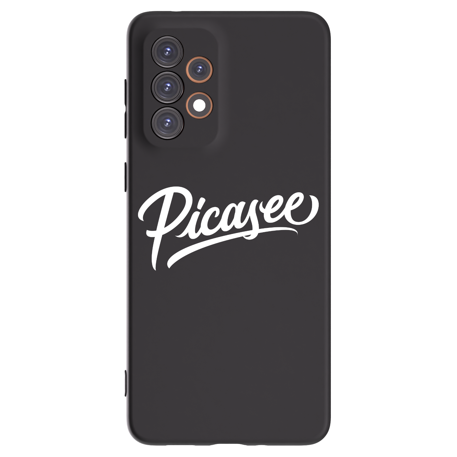 Picasee silikonowe czarne etui na Samsung Galaxy A33 5G A336 - Picasee - old logo - white