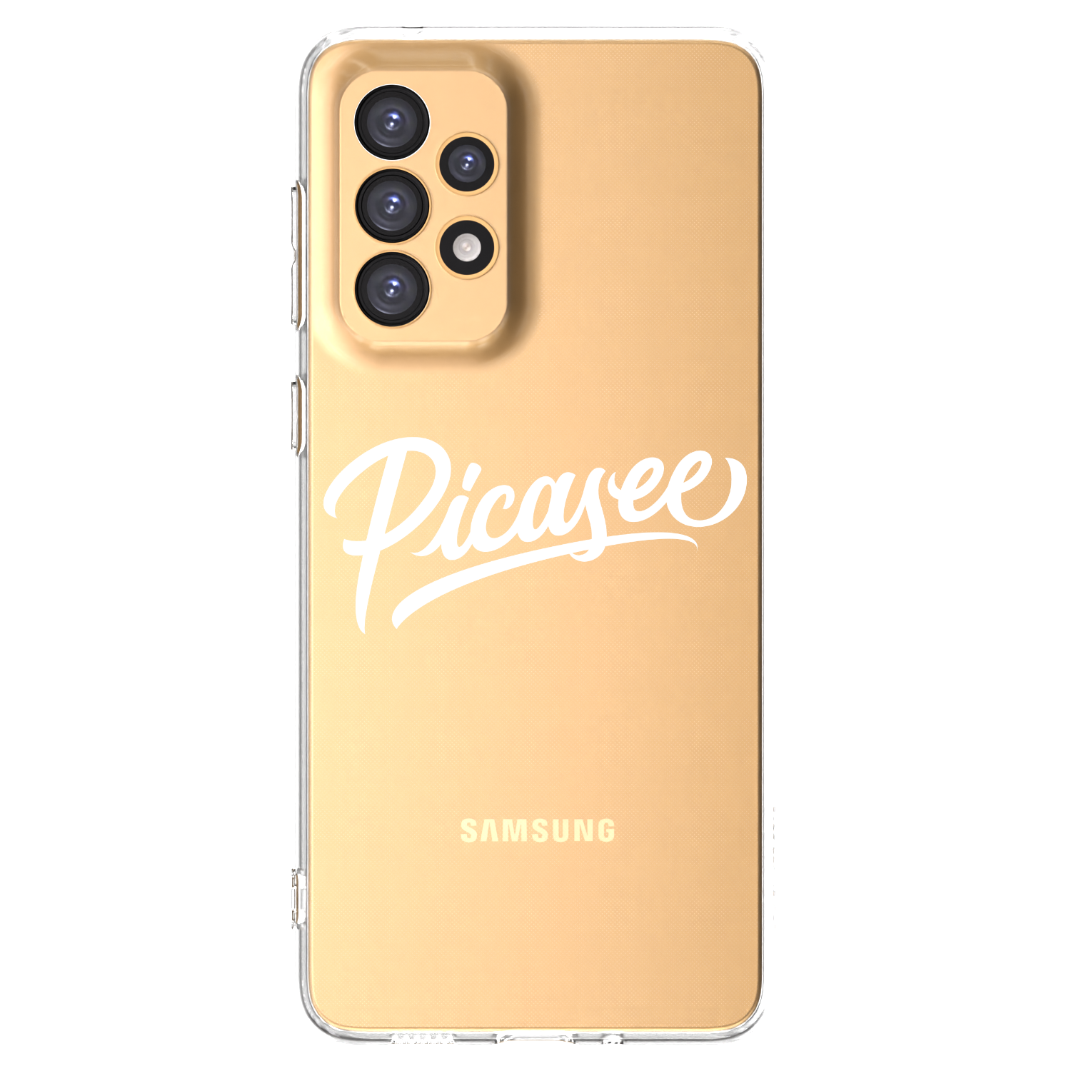 Picasee silikonowe przeźroczyste etui na Samsung Galaxy A33 5G A336 - Picasee - old logo - white