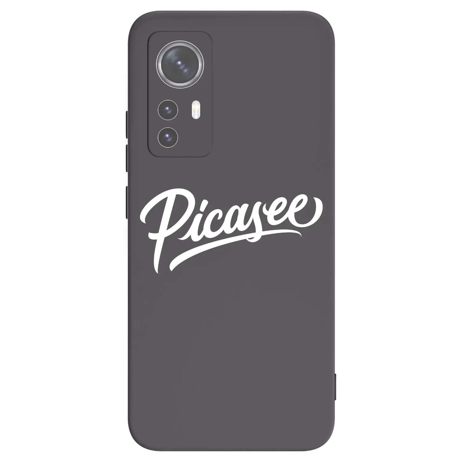 Picasee silikonowe czarne etui na Xiaomi 12X - Picasee - old logo - white
