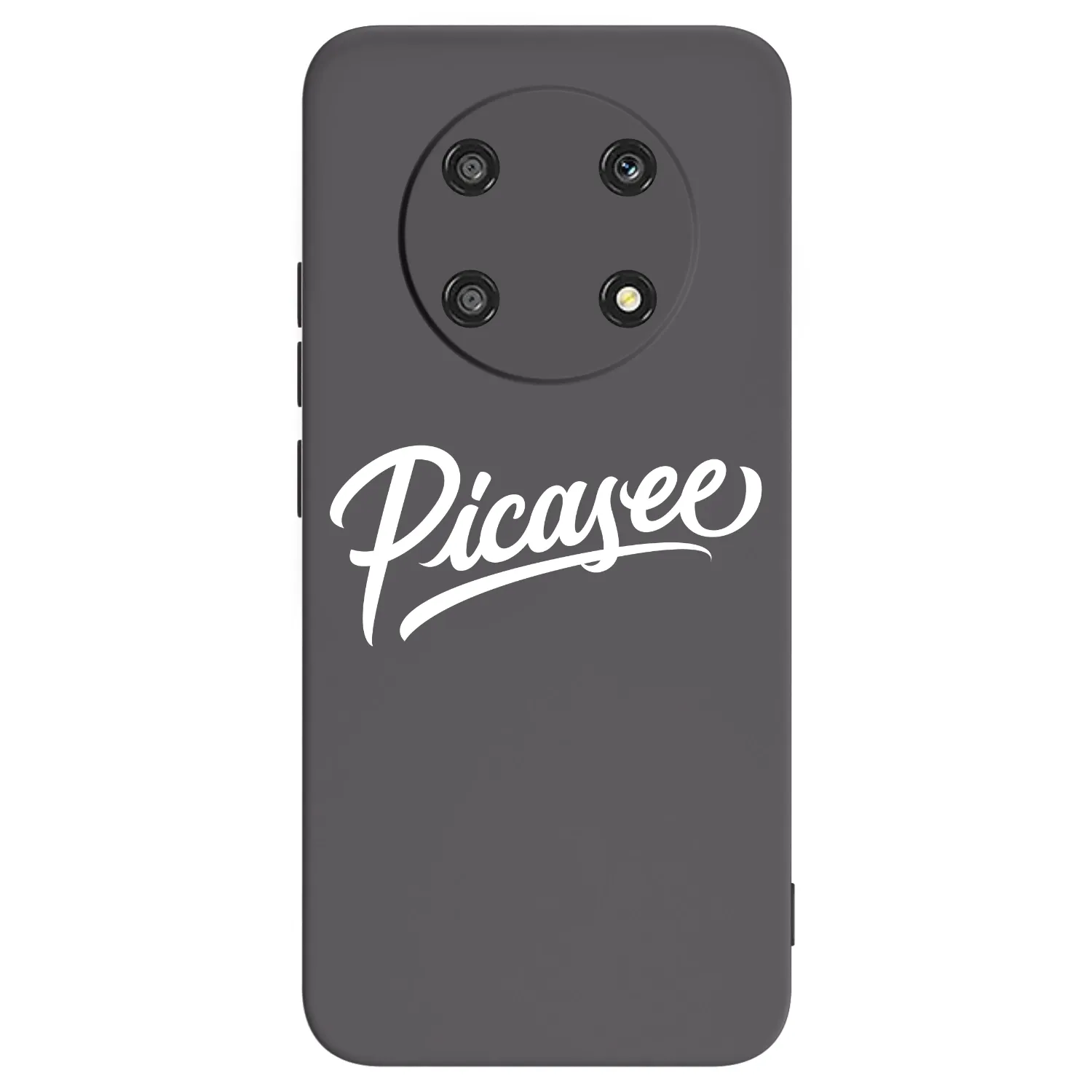 Picasee silikonowe czarne etui na Honor Magic4 Lite 5G - Picasee - old logo - white