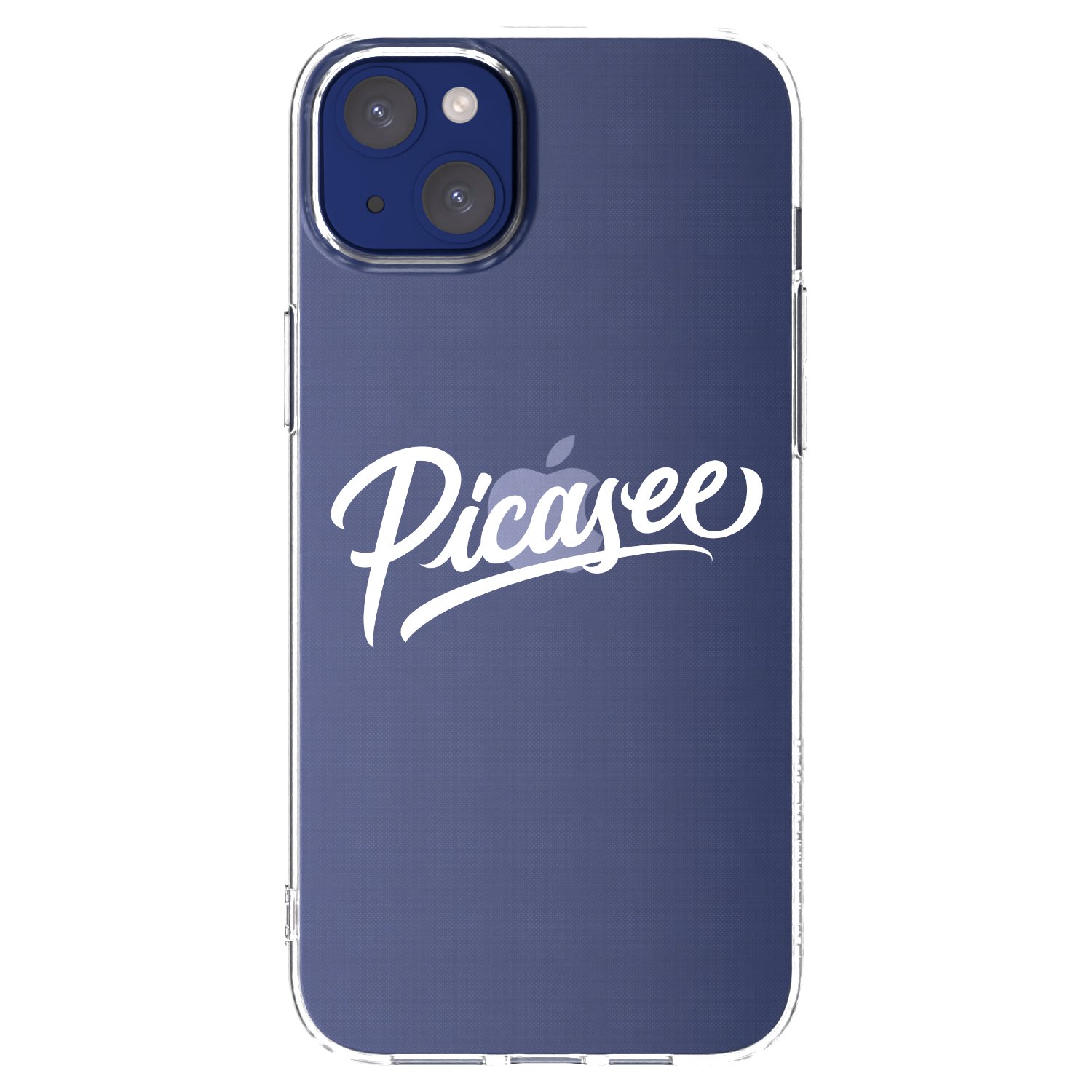 Picasee silikonowe przeźroczyste etui na Apple iPhone 14 Plus - Picasee - old logo - white