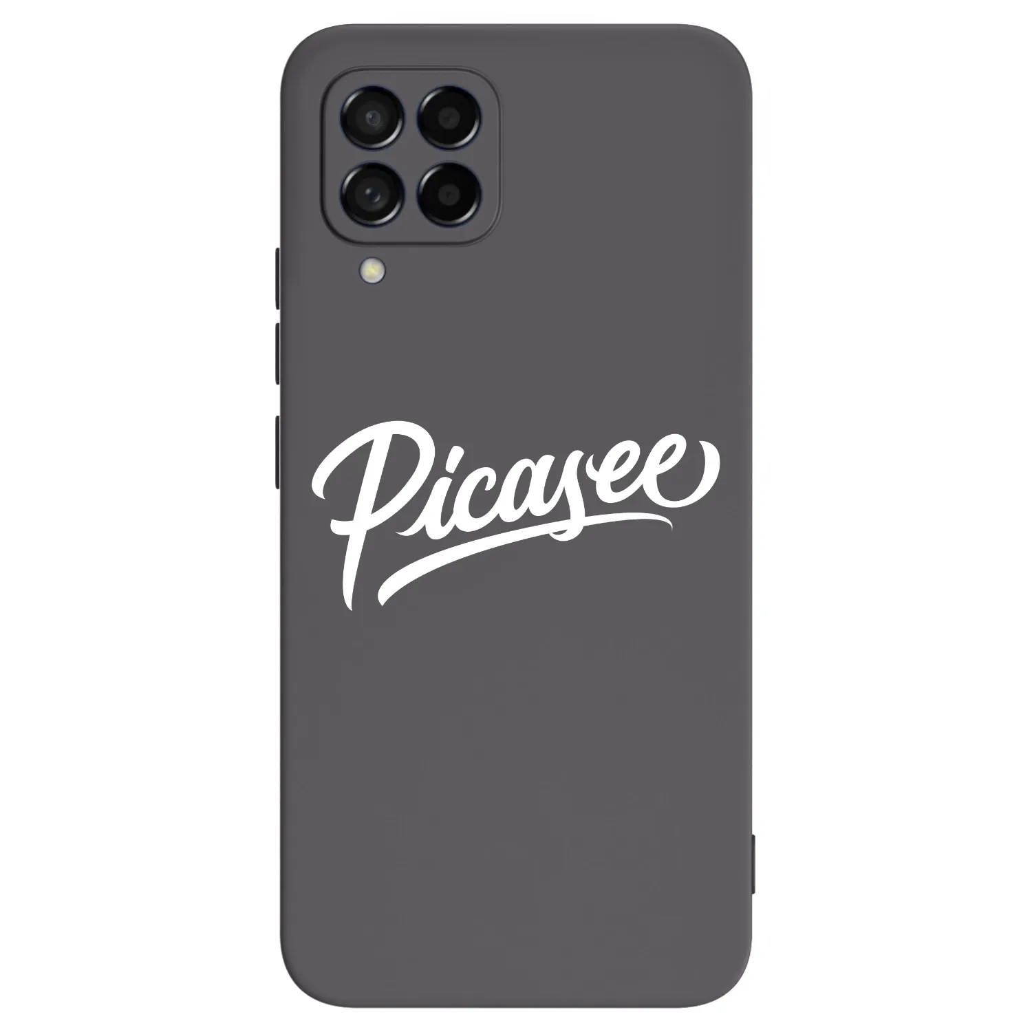 Picasee silikonowe czarne etui na Samsung Galaxy M53 5G - Picasee - old logo - white