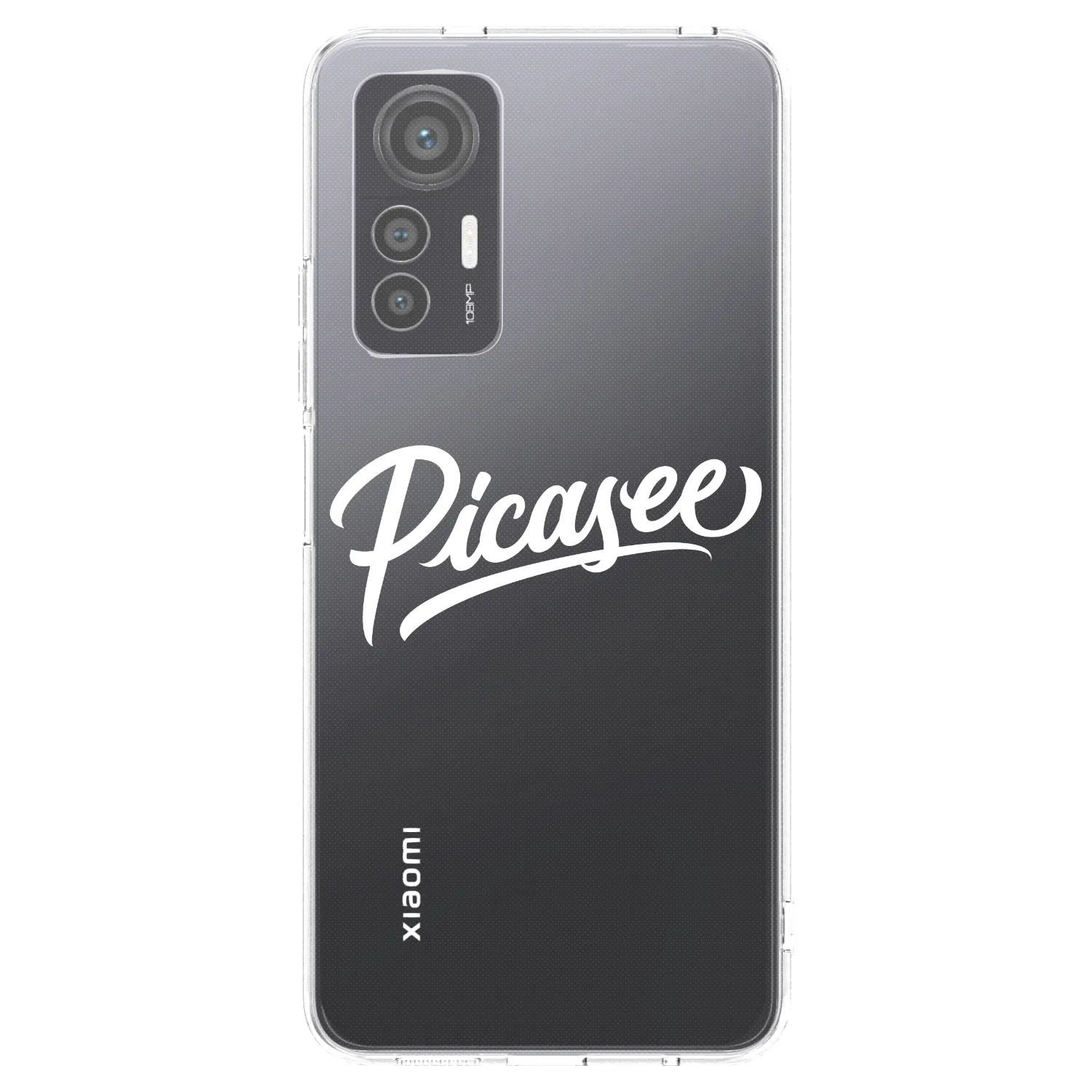Picasee silikonowe przeźroczyste etui na Xiaomi 12 Lite - Picasee - old logo - white