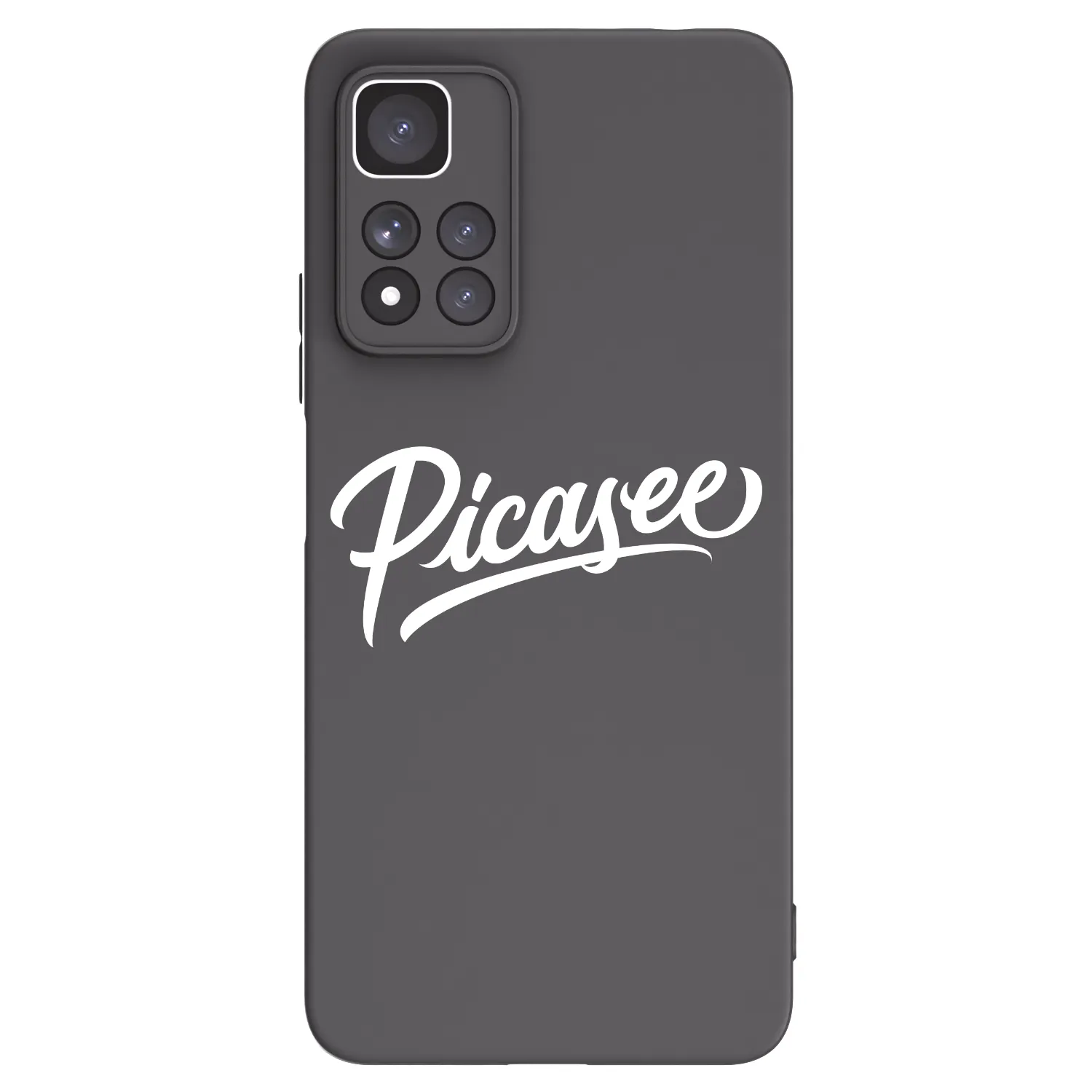 Picasee silikonowe czarne etui na Xiaomi Redmi Note 11 Pro+ 5G - Picasee - old logo - white