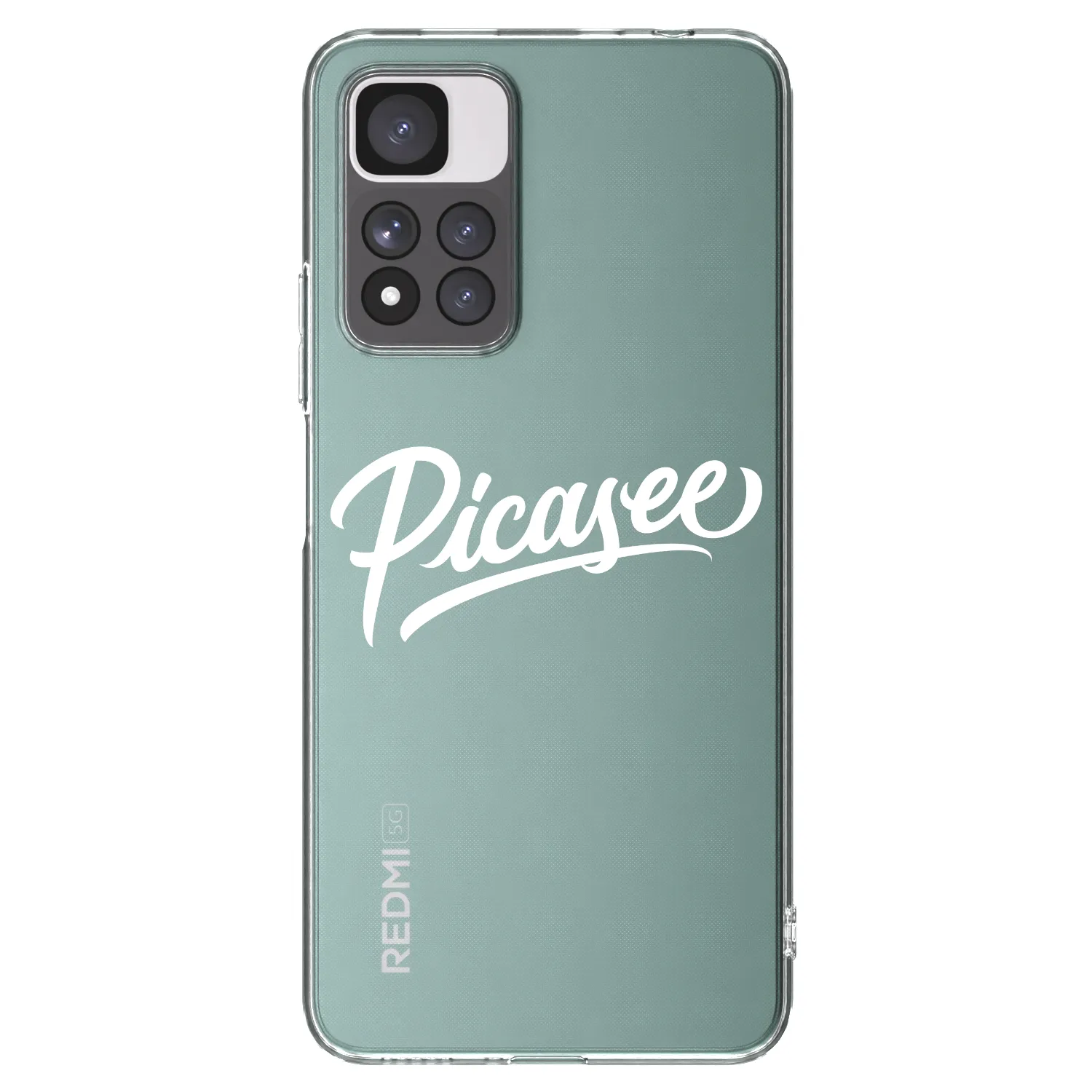 Picasee silikonowe przeźroczyste etui na Xiaomi Redmi Note 11 Pro+ 5G - Picasee - old logo - white