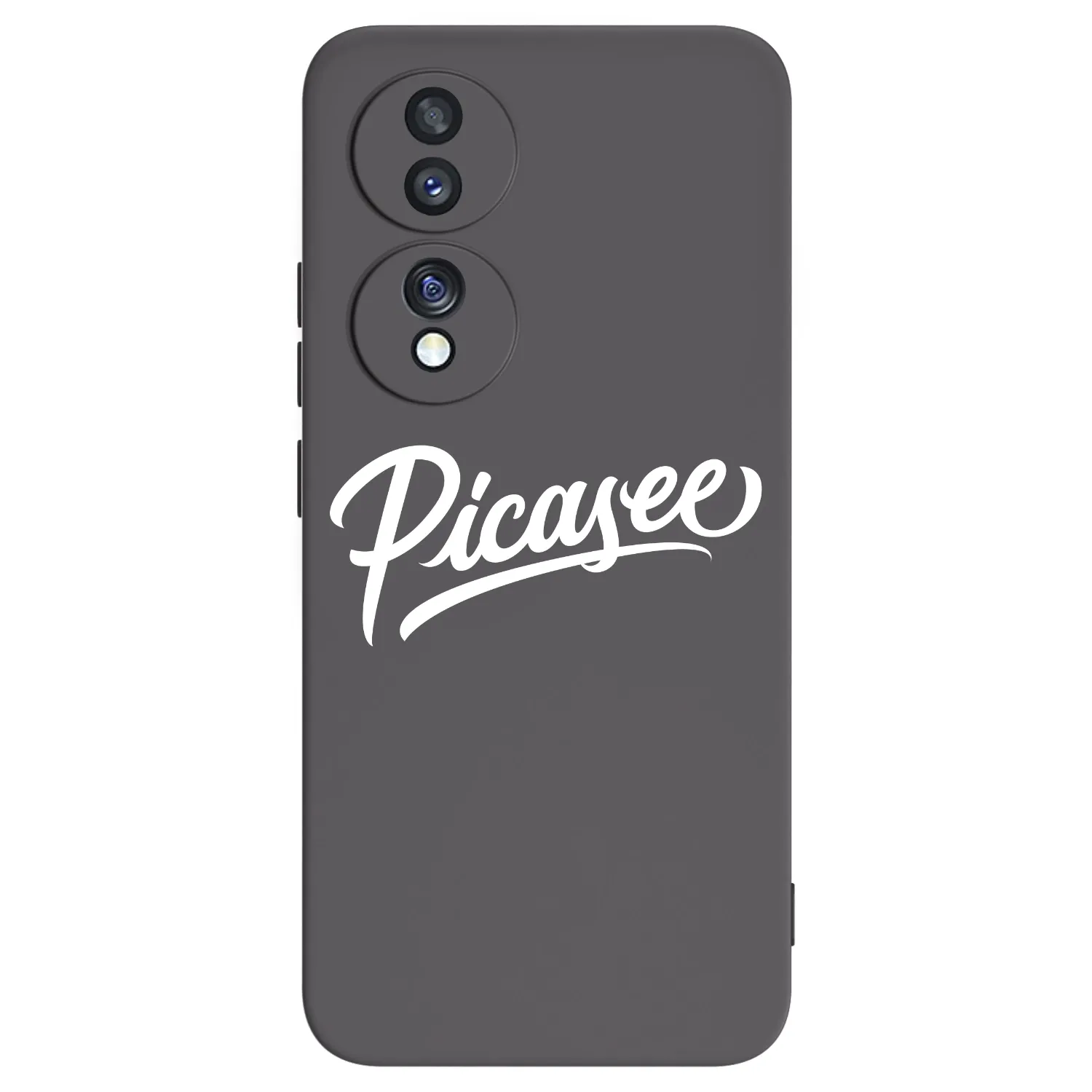 Picasee silikonowe czarne etui na Honor 70 - Picasee - old logo - white