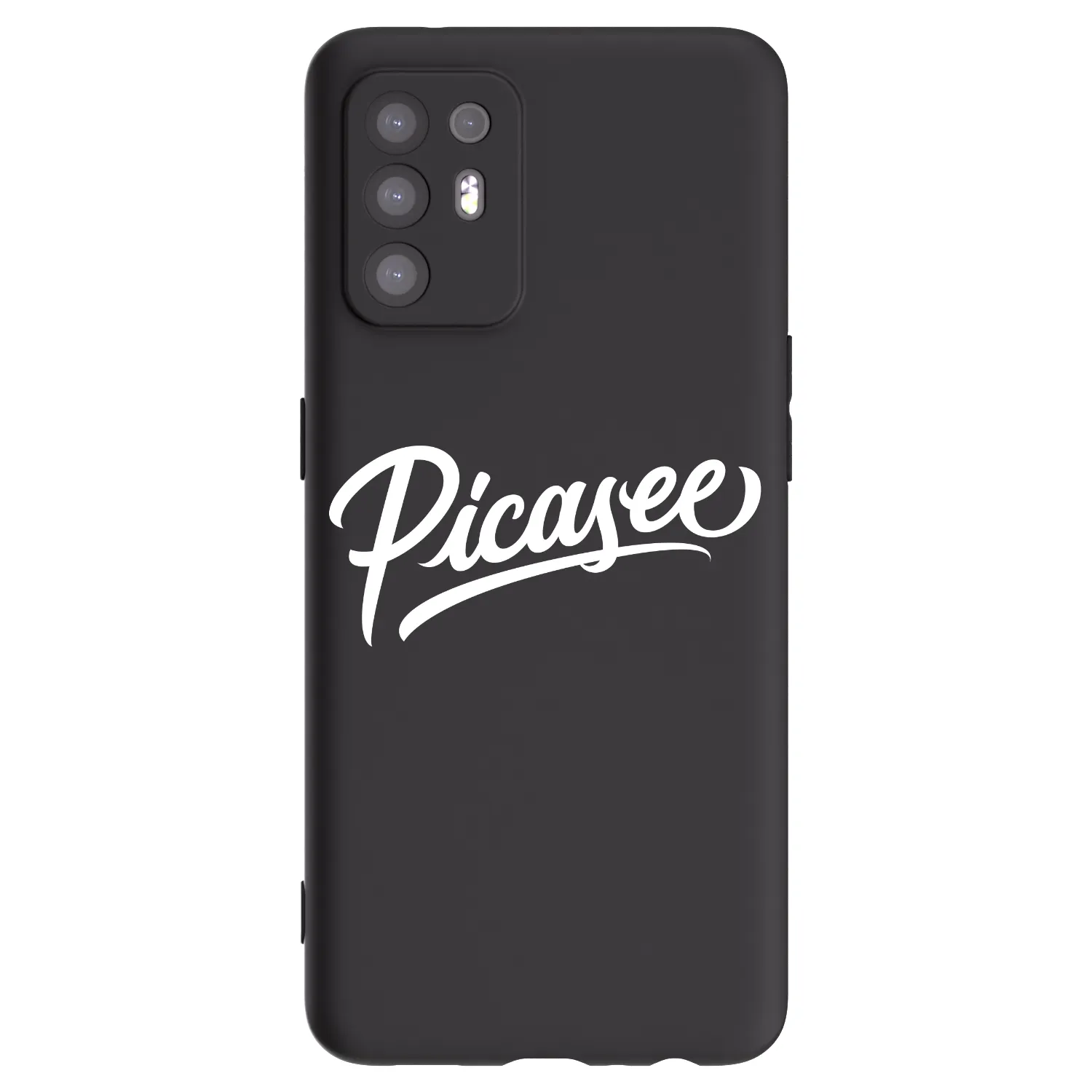 Picasee silikonowe czarne etui na OPPO A94 5G - Picasee - old logo - white