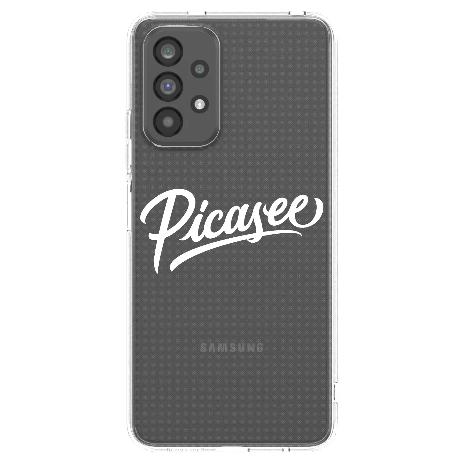 Picasee silikonowe przeźroczyste etui na Samsung Galaxy A73 5G - Picasee - old logo - white