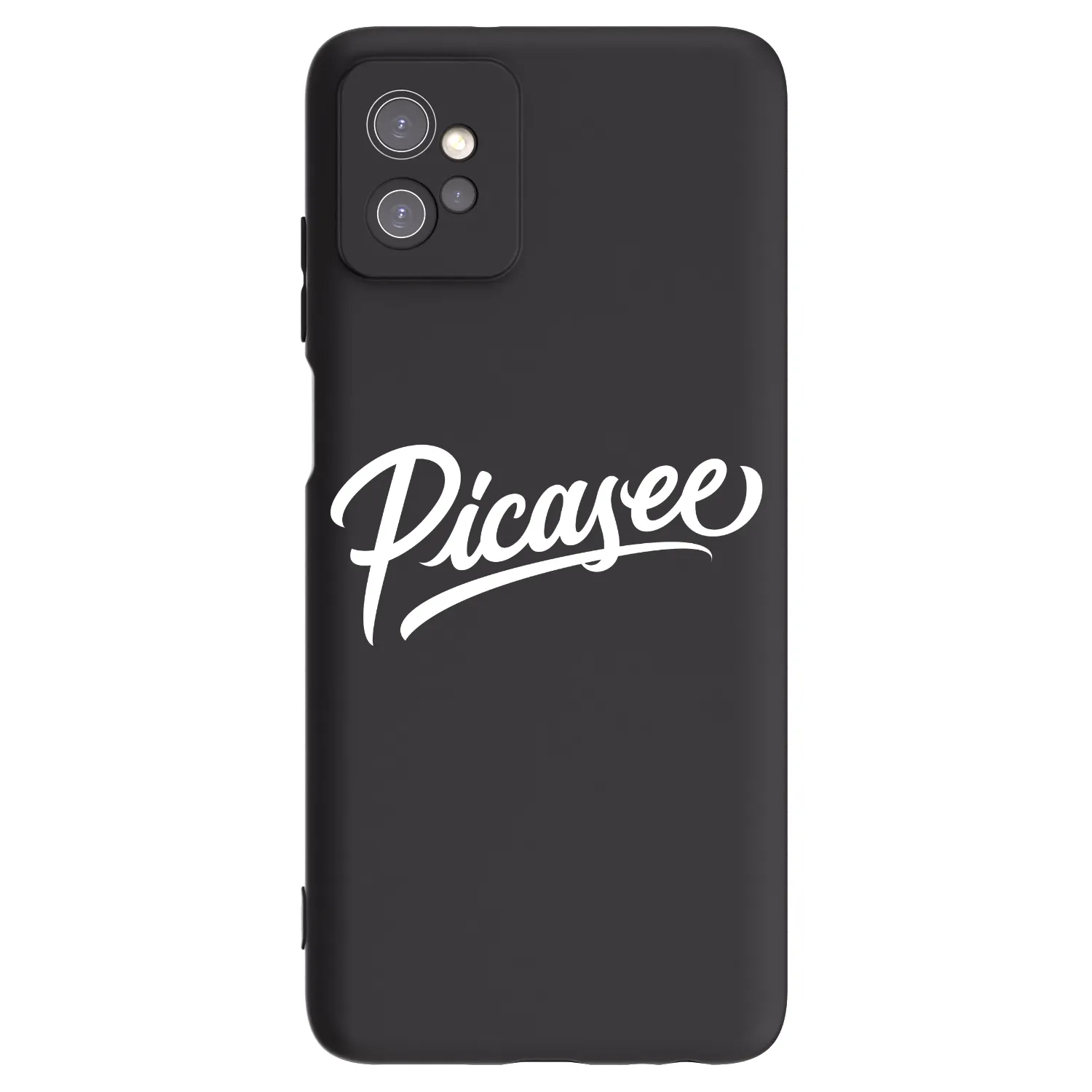 Picasee silikonowe czarne etui na Motorola Moto G32 - Picasee - old logo - white