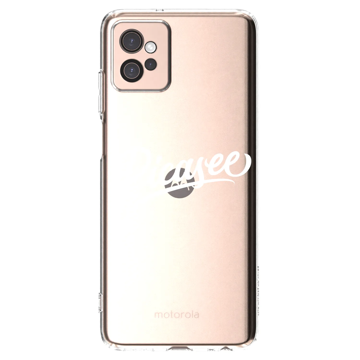Picasee silikonowe przeźroczyste etui na Motorola Moto G32 - Picasee - old logo - white