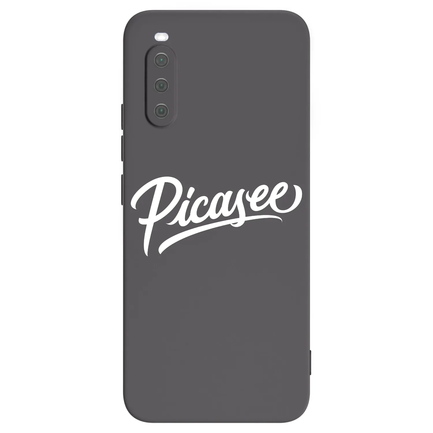 Picasee silikonowe czarne etui na Sony Xperia 10 III - Picasee - old logo - white