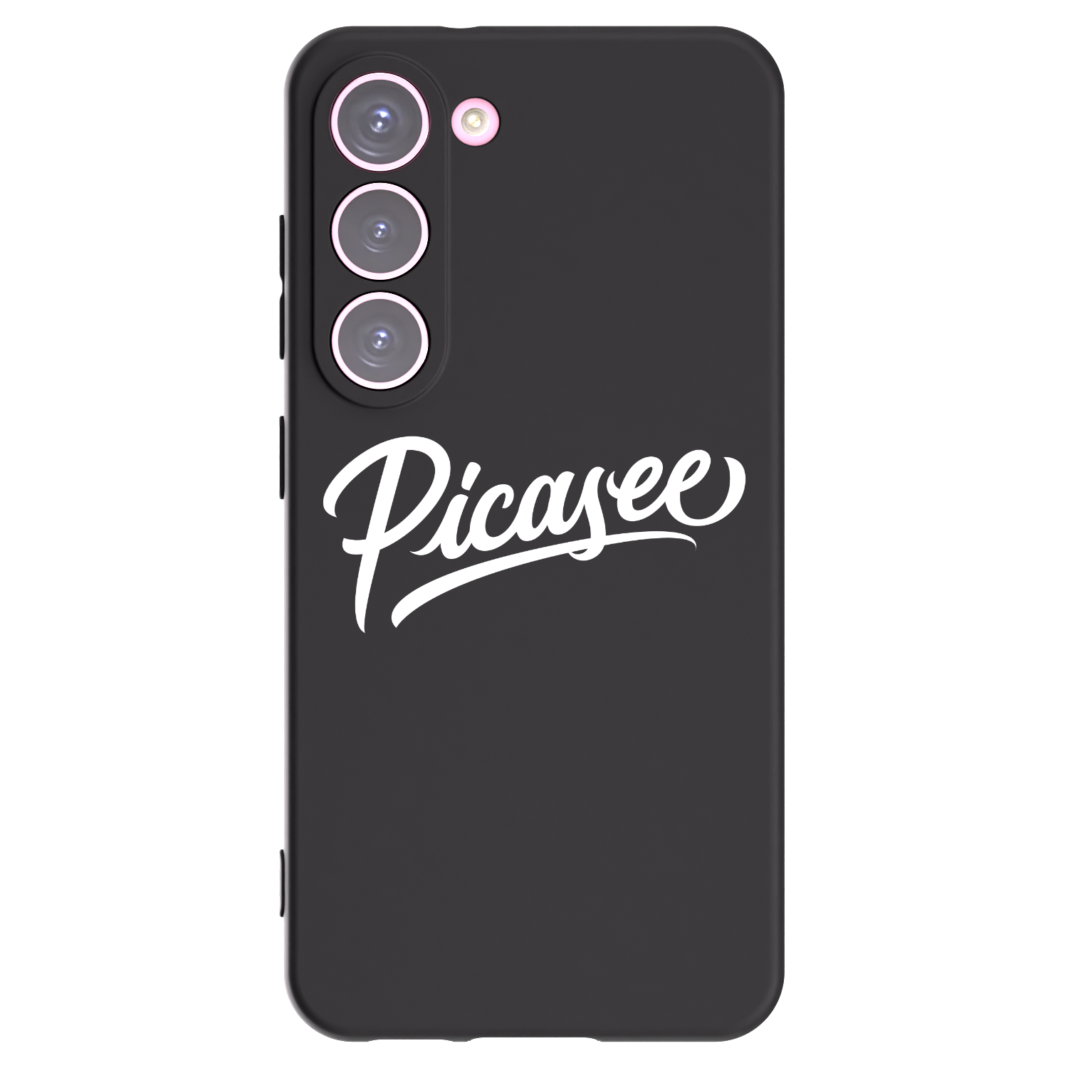 Picasee silikonowe czarne etui na Samsung Galaxy S23 5G - Picasee - old logo - white