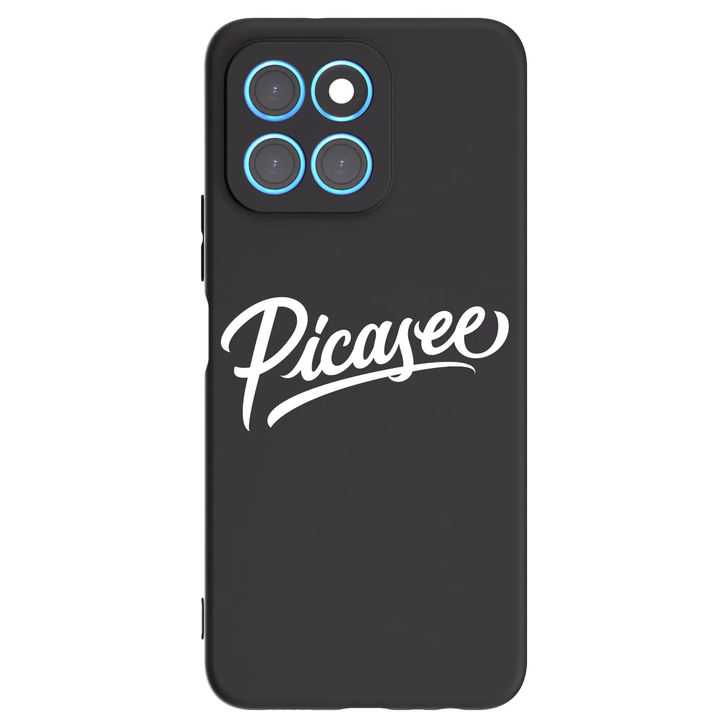 Picasee silikonowe czarne etui na Honor X6 - Picasee - old logo - white